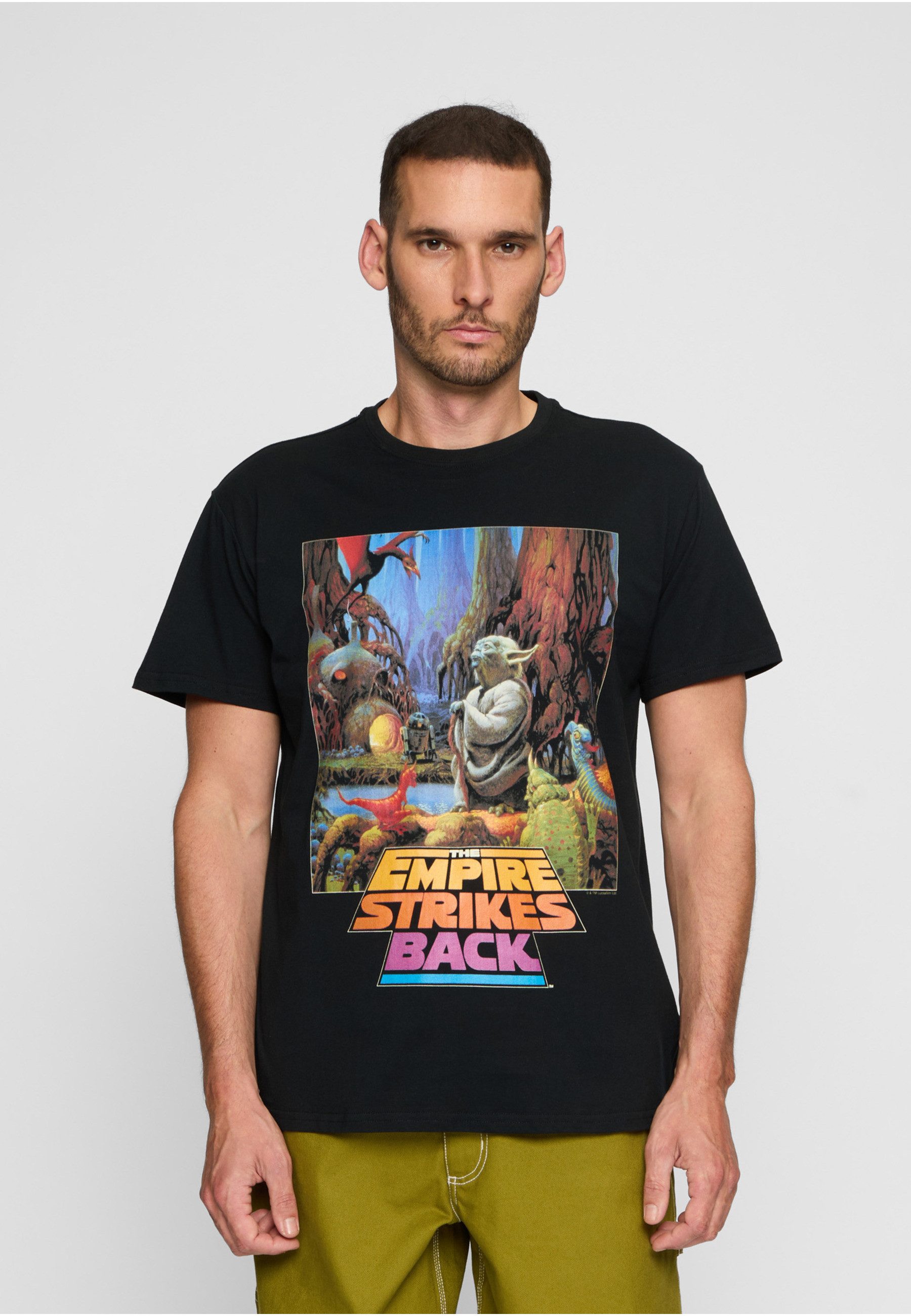 Merchcode T-Shirt Merchcode Herren Star Wars Yoda Poster Tee (1-tlg)