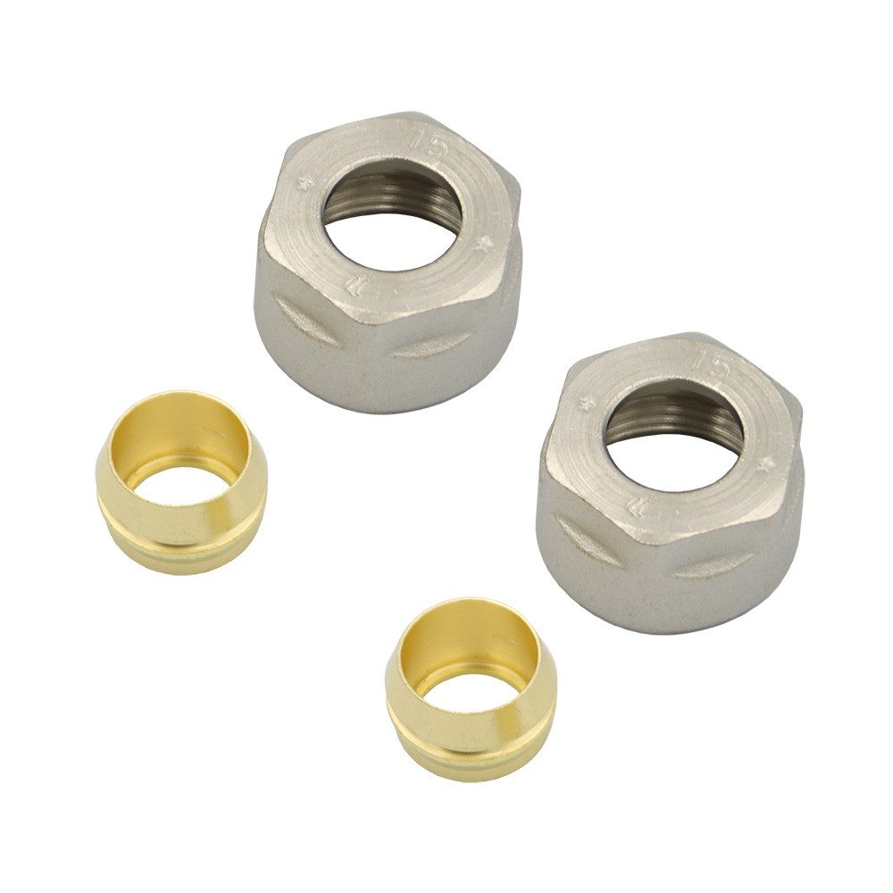 Sanicomfort Heizkörper Sanicomfort Klemmverschraubung 15 mm für Metallrohr - 2 Stück