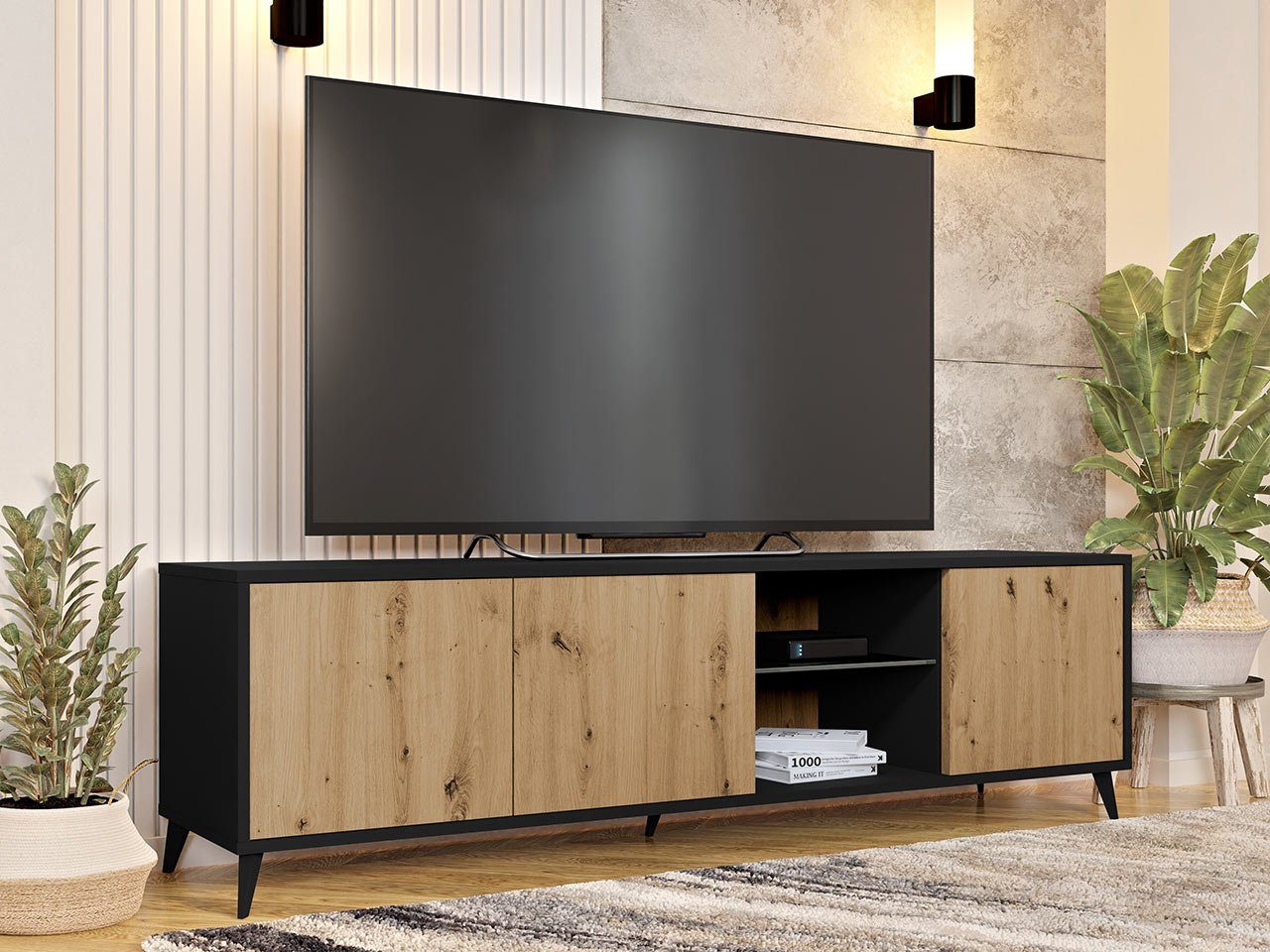MIRJAN24 TV-Schrank Ovessi 2K1D (mit Drehtür günstig online kaufen