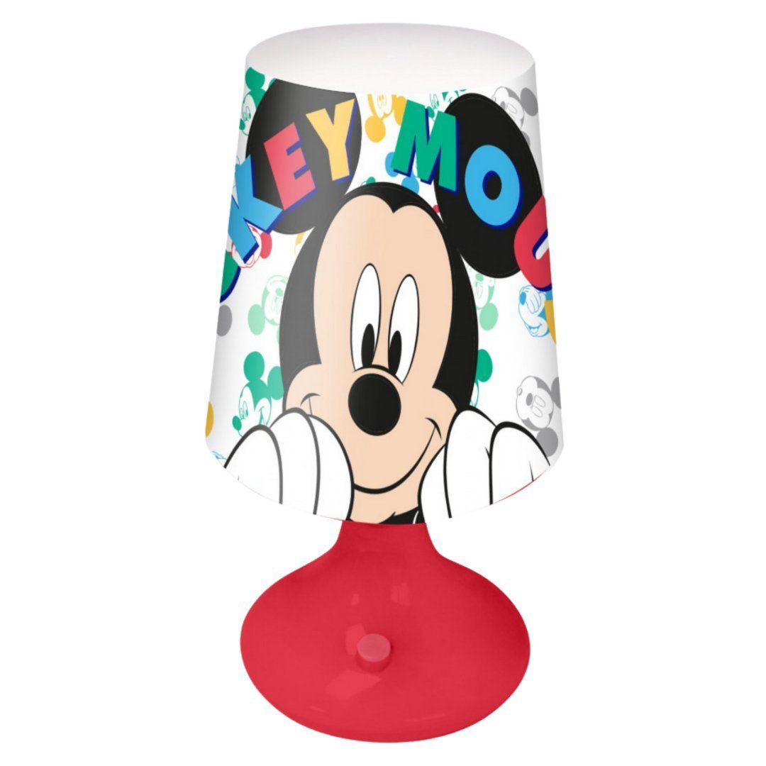 Disney Mickey Mouse Nachttischlampe Mickey Maus, LED fest verbaut, Kinder  Mini LED Nachttischlampe mit Batterien