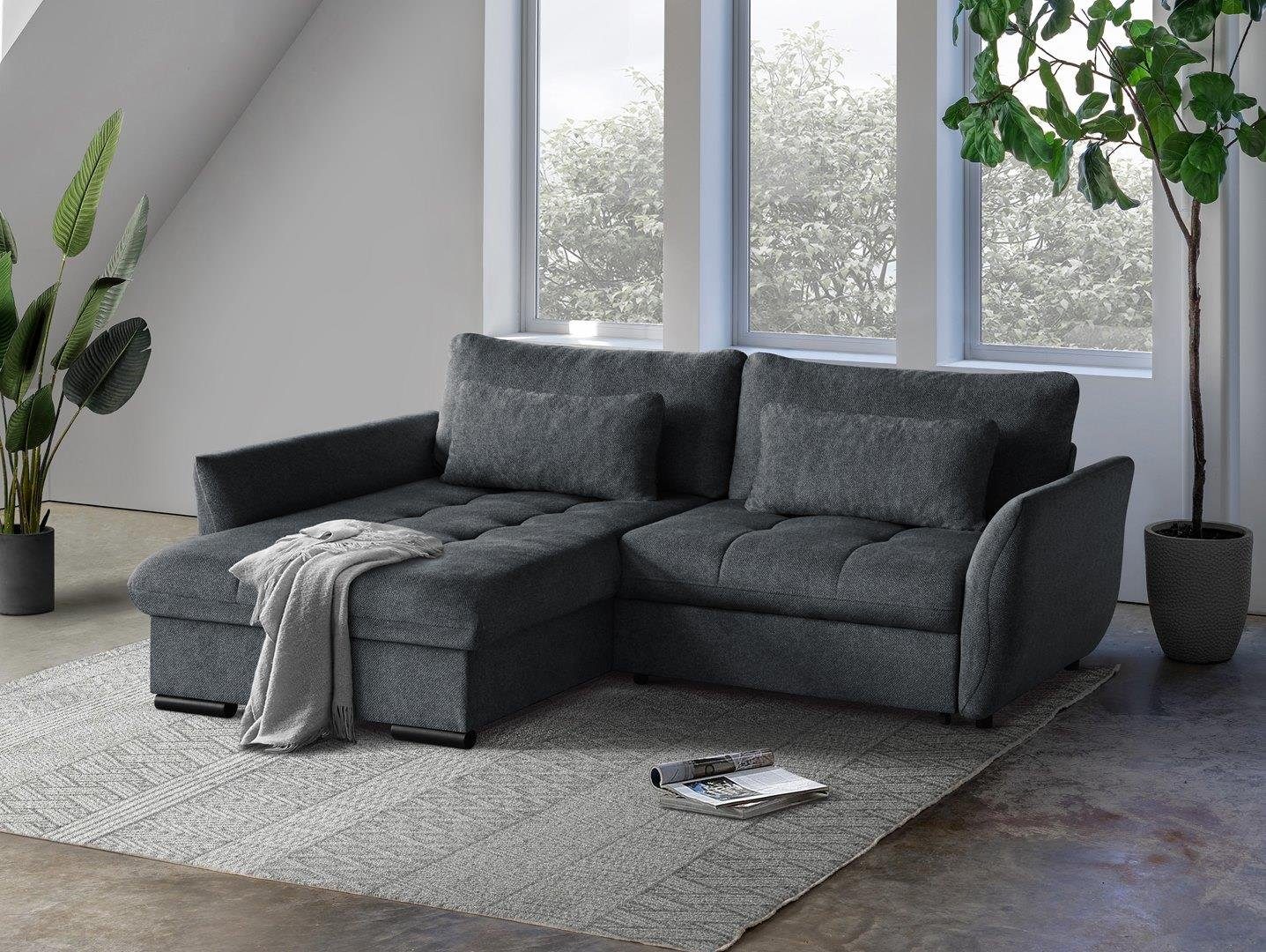Beautysofa Ecksofa Caro, Lieferung beinhaltet die günstig online kaufen