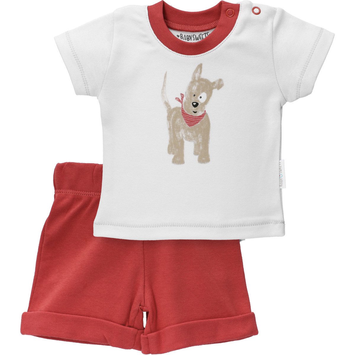 Baby Sweets T-Shirt & Shorts Little Paw Unisex Kinder (2-tlg) Shirt, T-Shirt, Shorts, Kurze Hose, Set Shirt Shorts