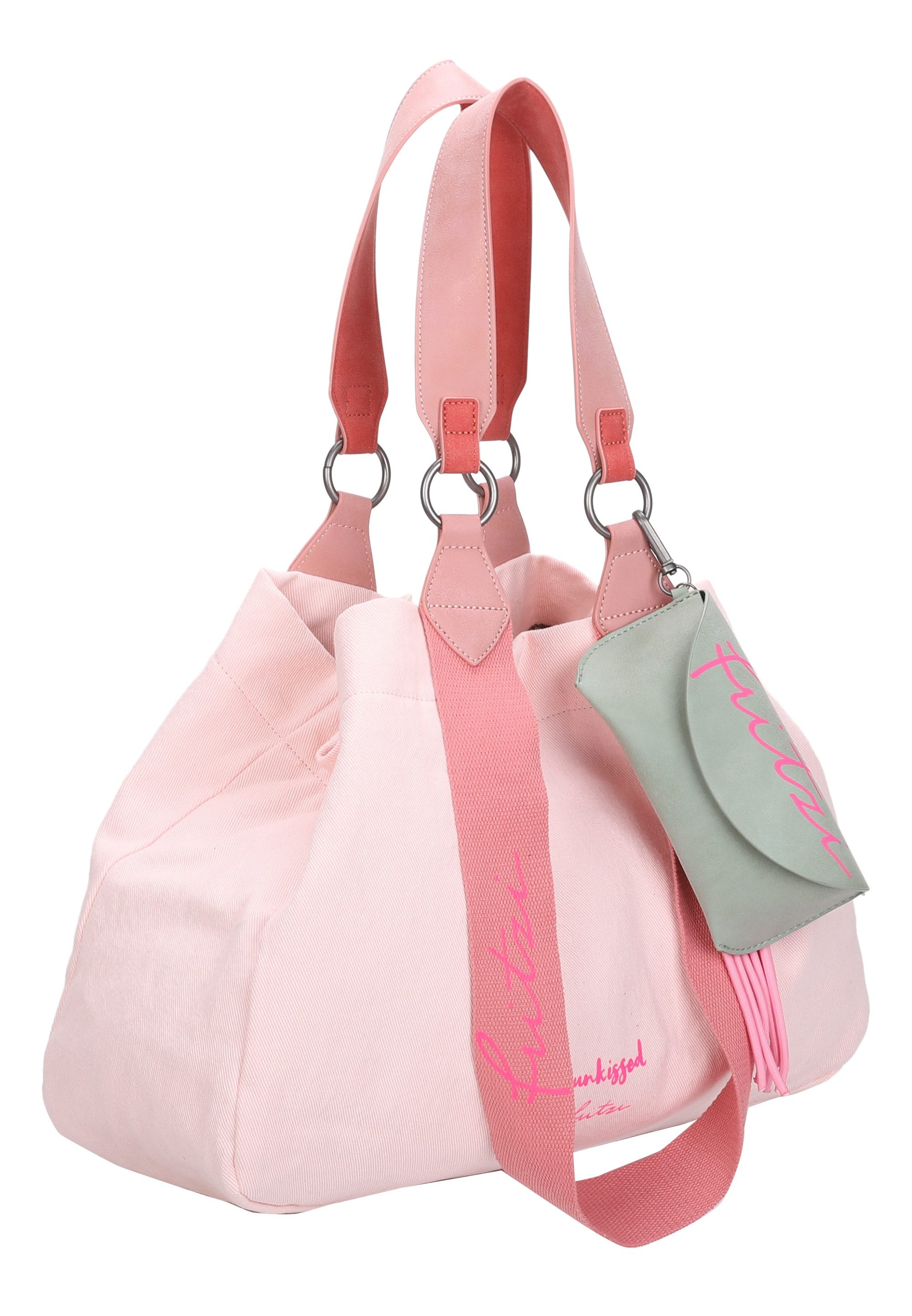 Fritzi aus Preußen Henkeltasche Izzy Medium Limited Washed Denim, mit abnehmbarem Brillenetui
