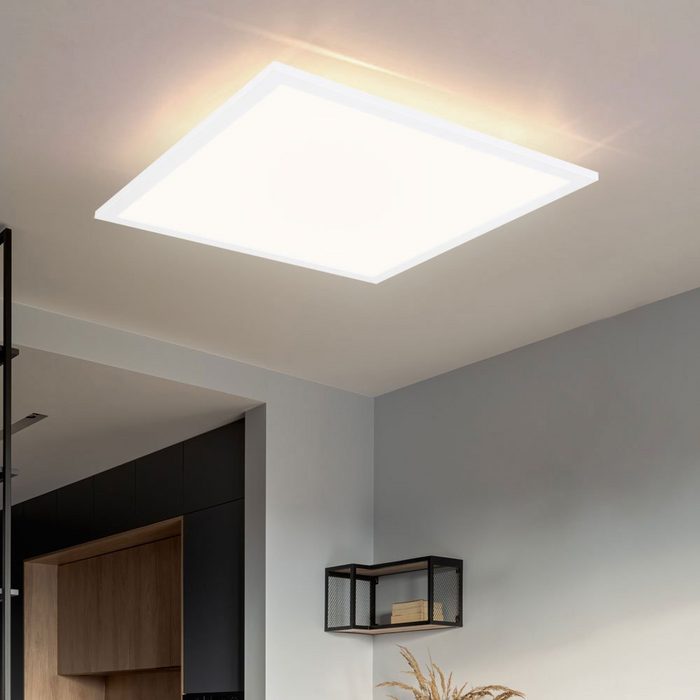 etc-shop LED Panel LED-Leuchtmittel fest verbaut Warmweiß LED Deckenlampe Deckenleuchte Wohnzimmerleuchte LED Panel TF10102