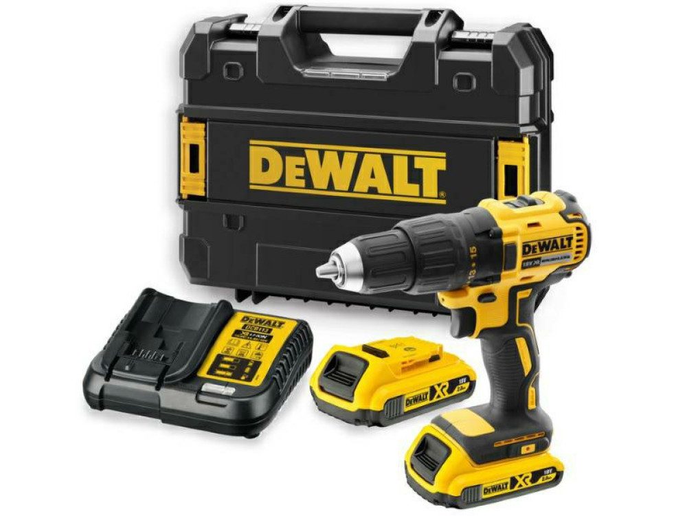 DeWalt Akku-Bohrschrauber DEWALT Akkuschrauber 18V DCD777D2T 65/26Nm 2x2,0Ah BL TSTAK