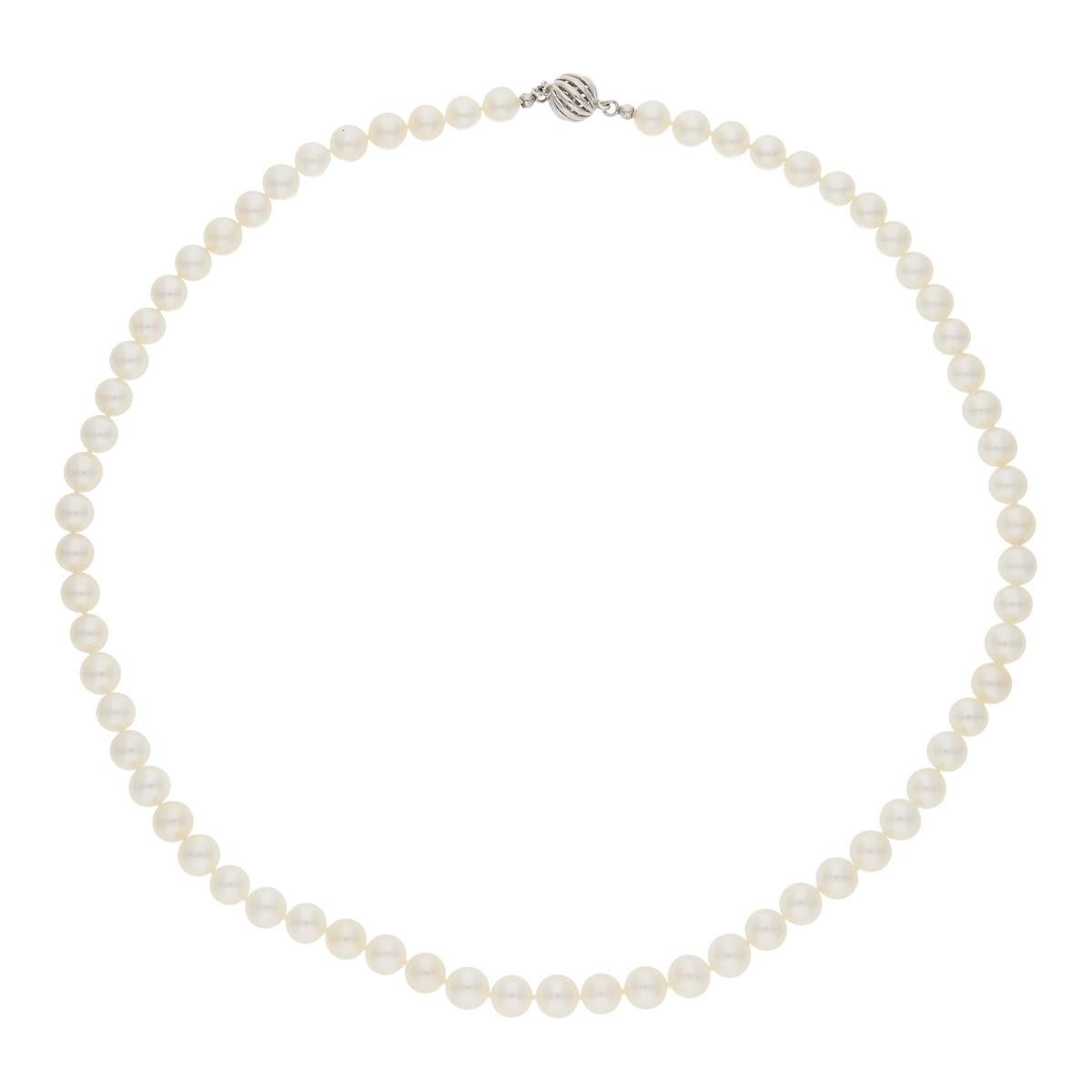 JuwelmaLux Perlenkette JuwelmaLux Perlenkette 585/000 Weißgold Akoyazuchtperle JL30-05-4242 (1-tlg)
