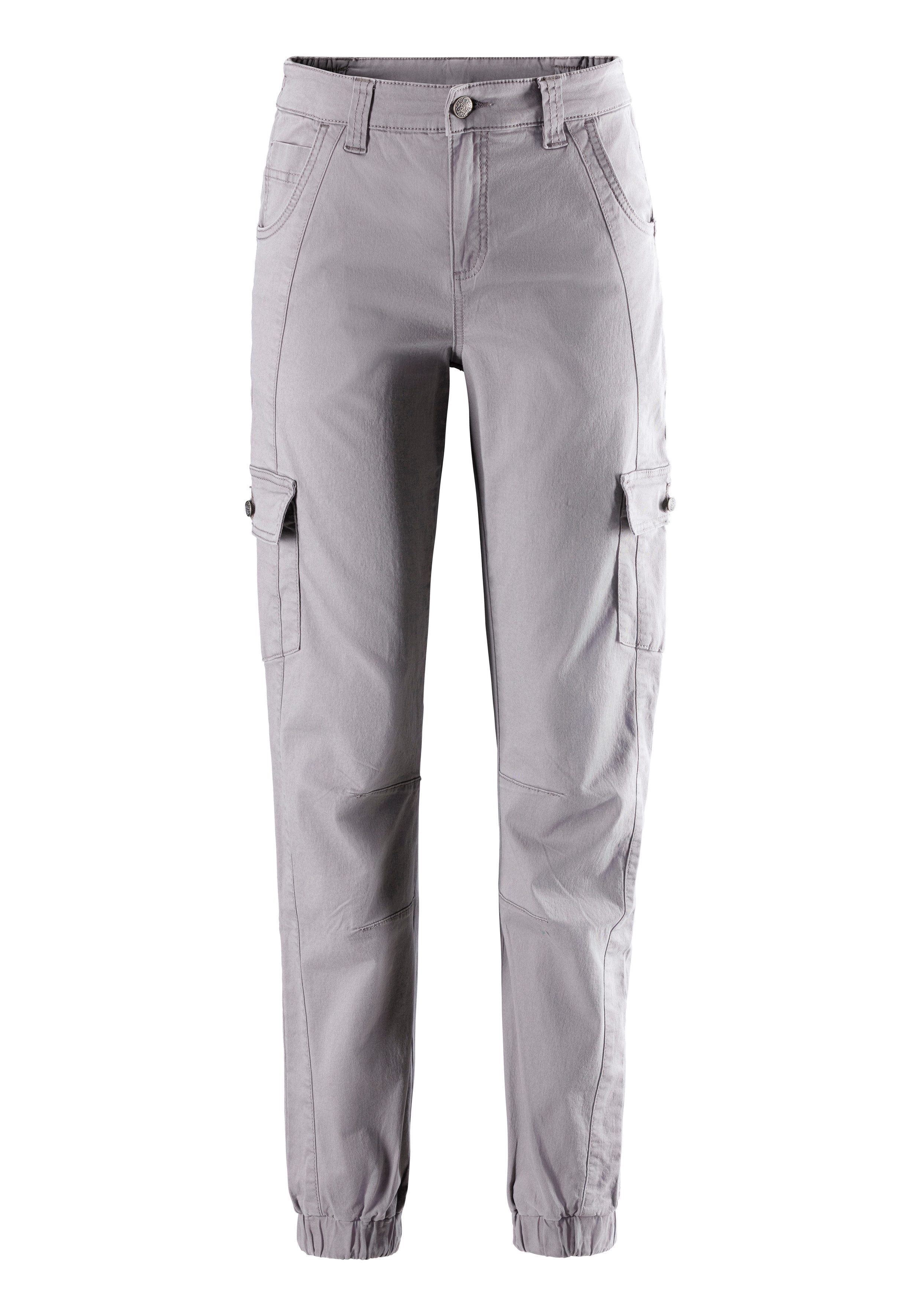LASCANA ACTIVE Trekkinghose "Cargo Jeans Optik", Baumwollmix mit Cargo Tasc günstig online kaufen