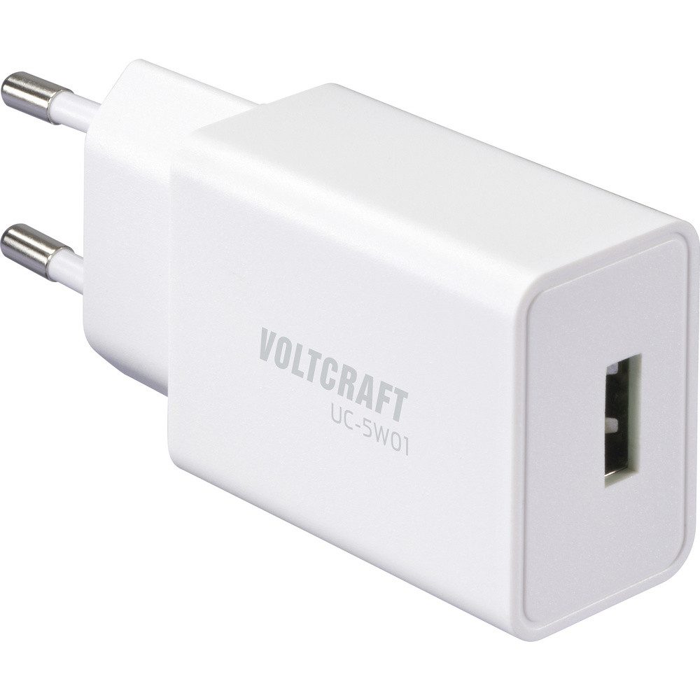 VOLTCRAFT VOLTCRAFT UC-5W01 USB Ladegerät 5 W 1x USB-A Weiß Innenbereich USB-Ladegerät (UC-5W01)