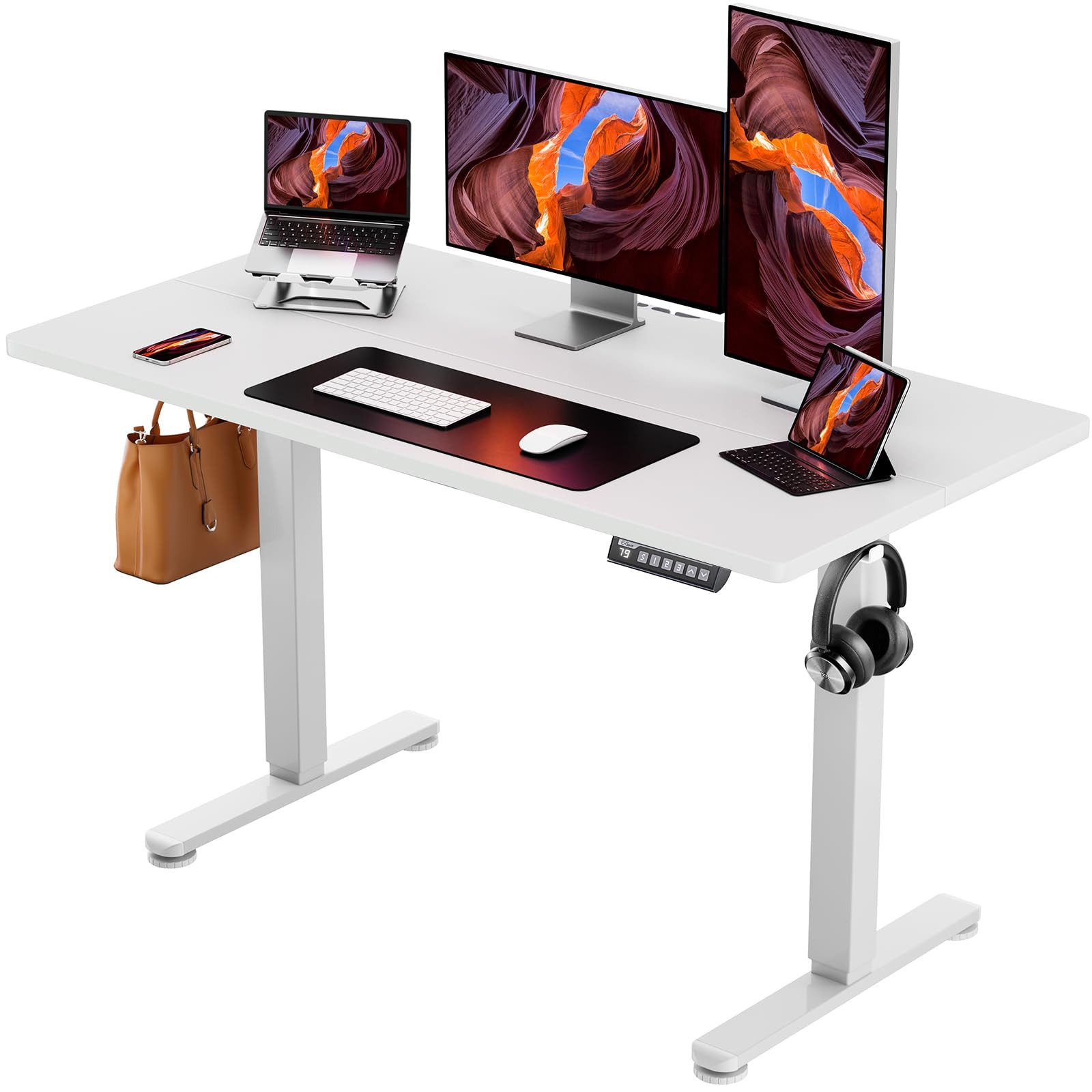 ErGear Schreibtisch Elektrisch Höhenverstellbarer Schreibtisch 120x60cm günstig online kaufen