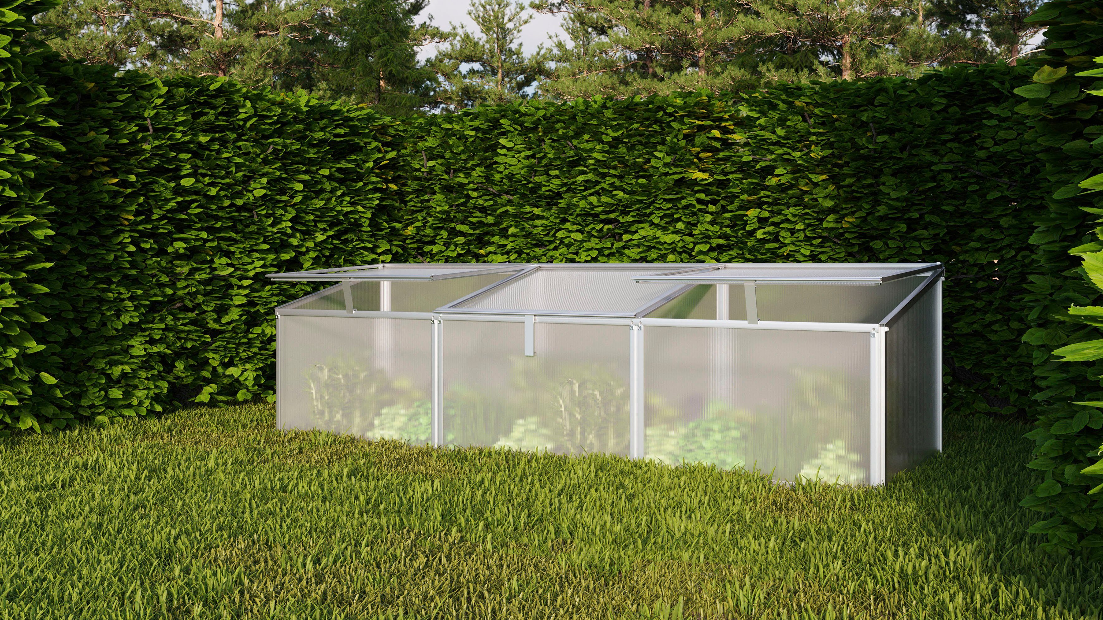 Vitavia Frühbeet Gaia 3X, BxTxH: 53x180x51 cm