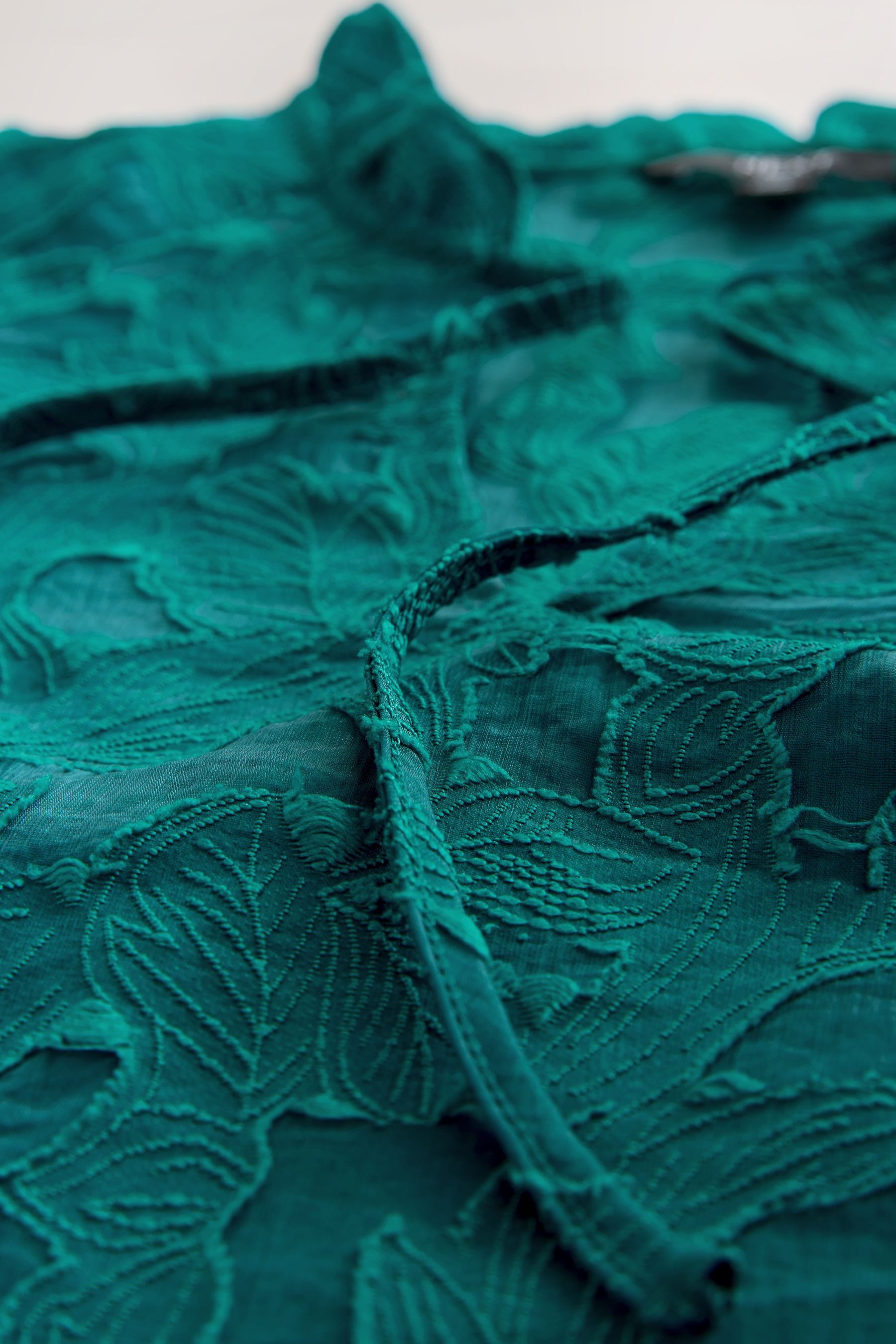 Next Langarmbluse Langärmelige Jacquard-Bluse (1-tlg)