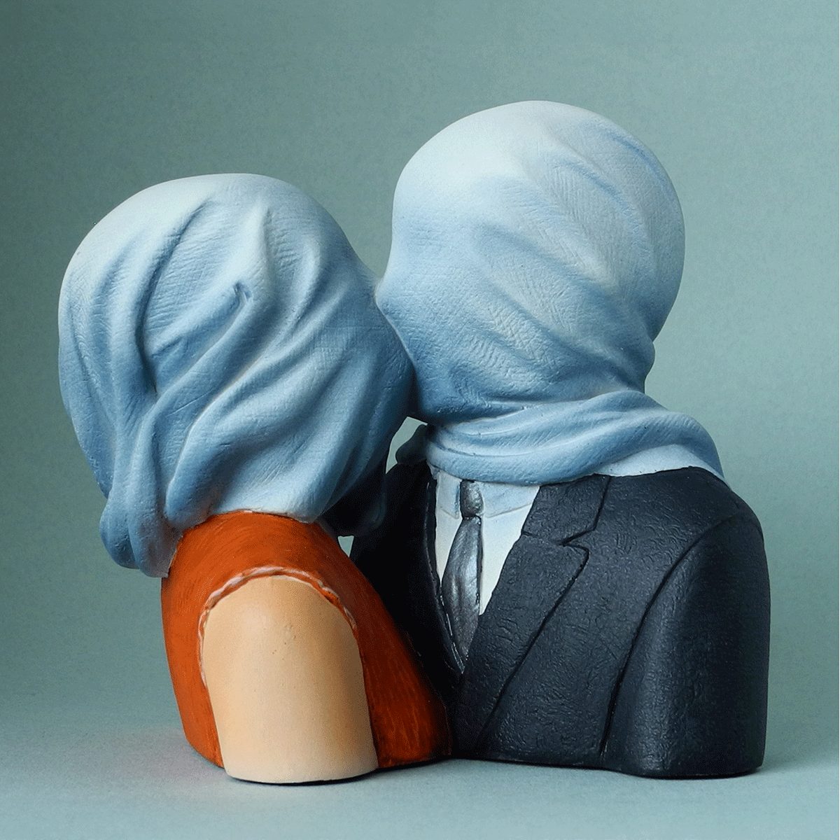 Parastone Dekofigur Skulptur - Die Liebenden - nach einem Motiv von Rene Magritte, 12,5