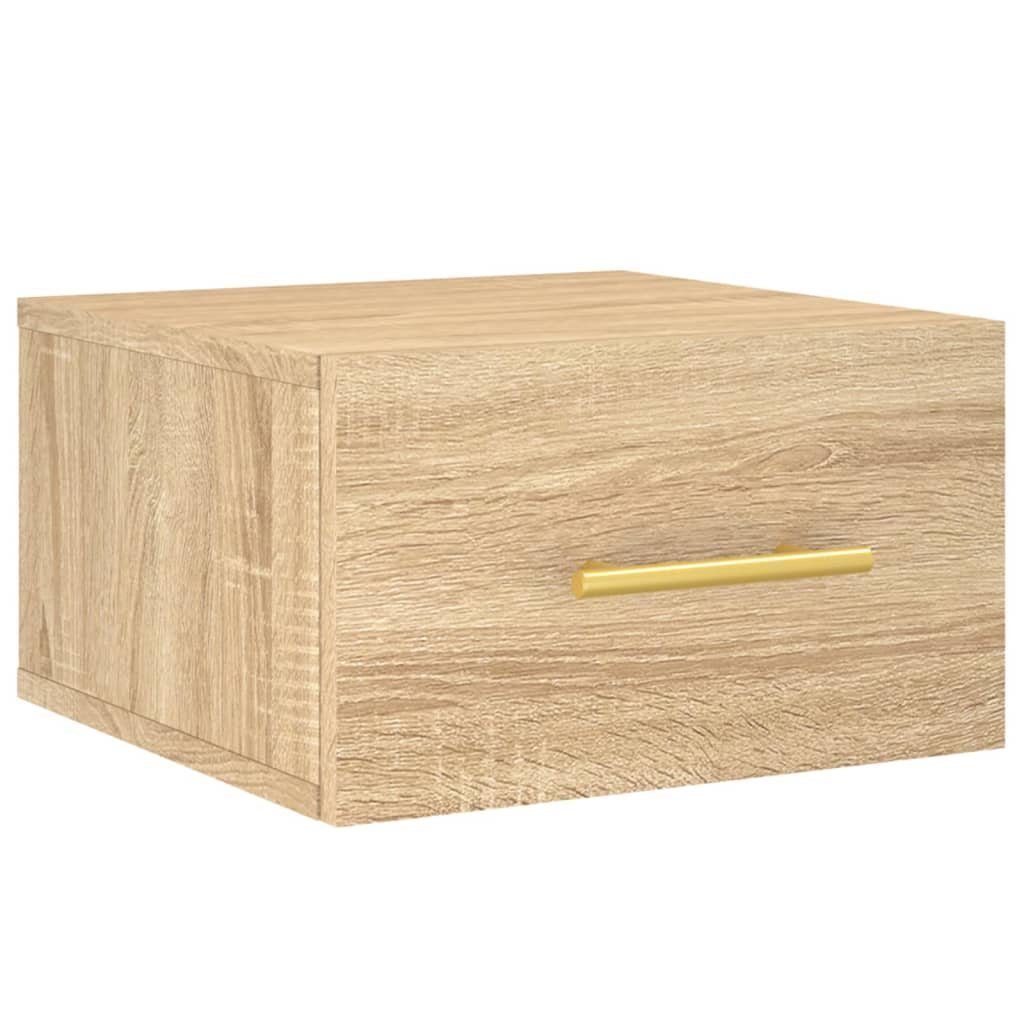 vidaXL (1-St) Sonoma Wand-Nachttisch Fächerschrank Eiche cm 35x35x20 Sonoma-Eiche