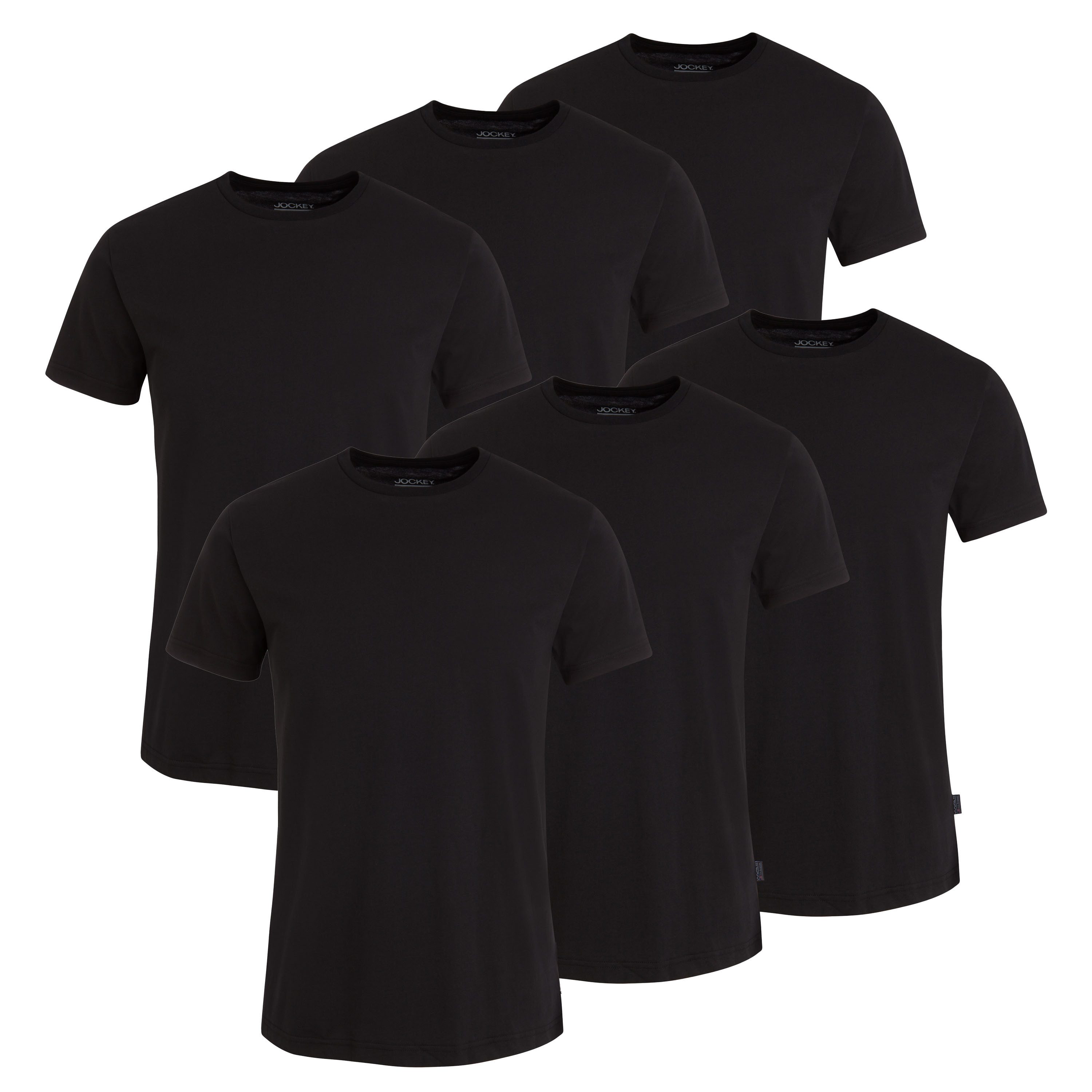 Jockey American-Shirt American T-Shirt (6er Pack) flache Nähte, Relaxed Fit günstig online kaufen