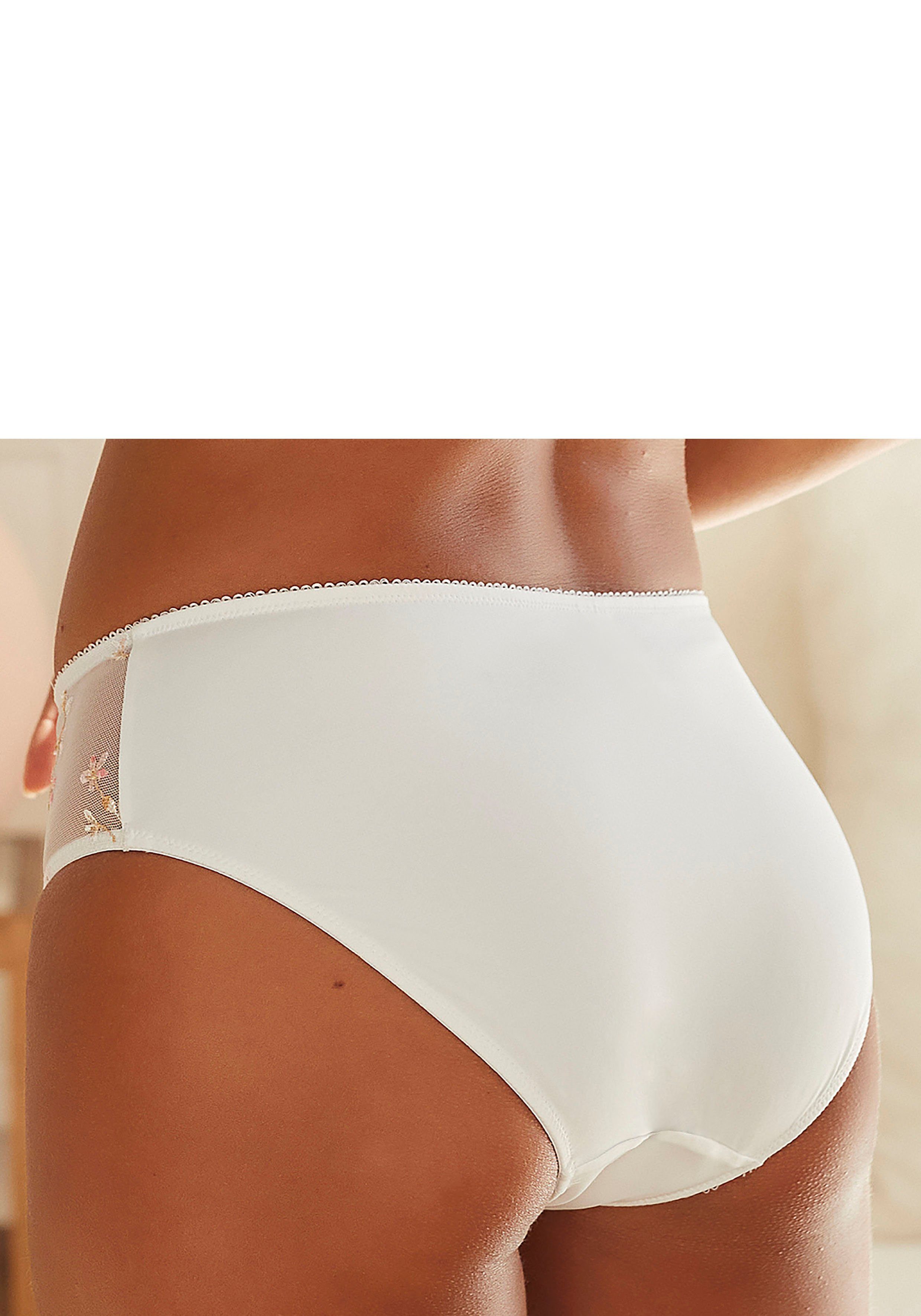 Nuance by Lascana Slip als Dessous-Set kombinierbar mit Spitze in blumiger Optik, sexy Dessous, große Größen – Bild 3 von 5