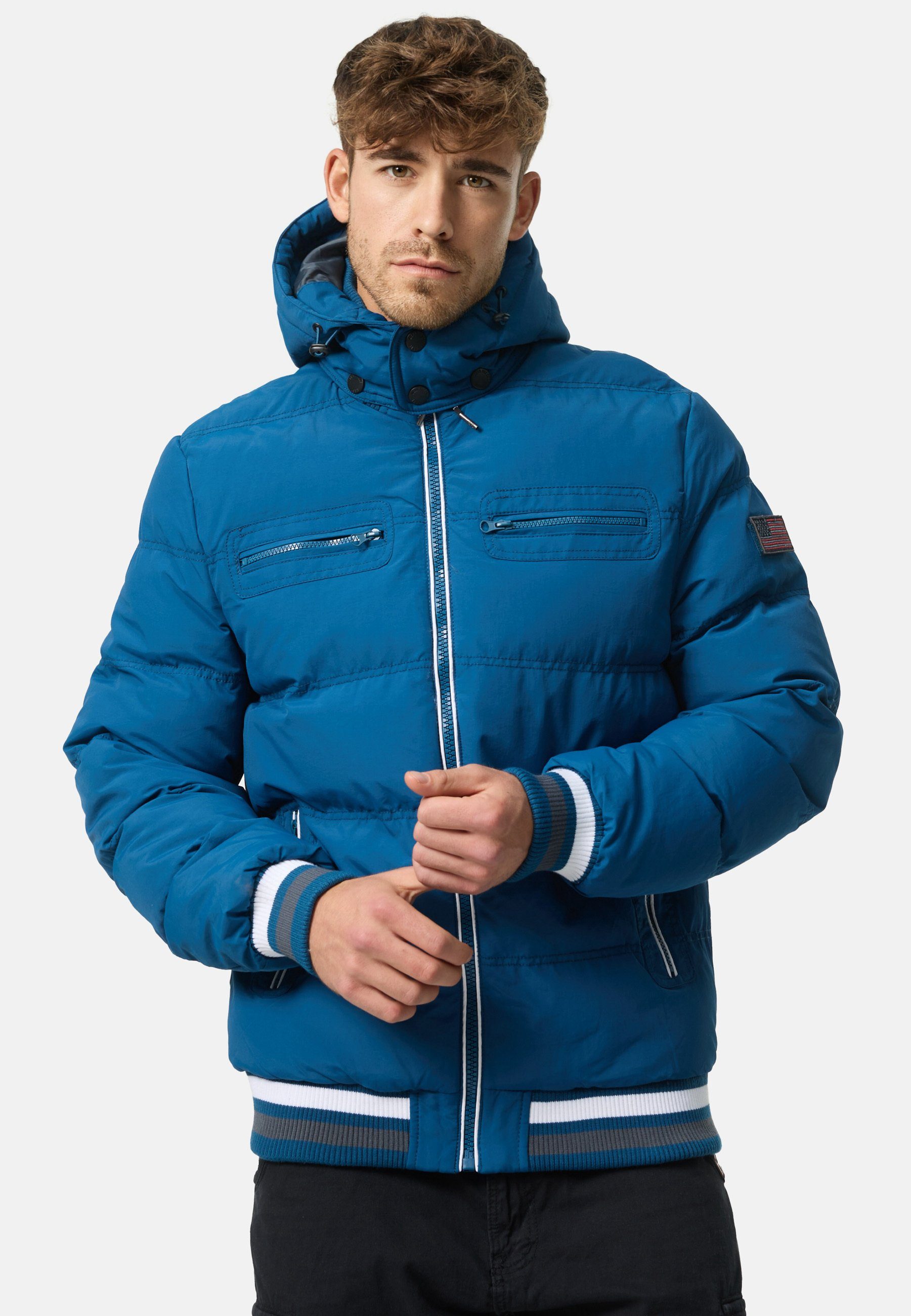Indicode Steppjacke Herren Marlon Herrenjacke Daunen-Optik mit sportlichem günstig online kaufen