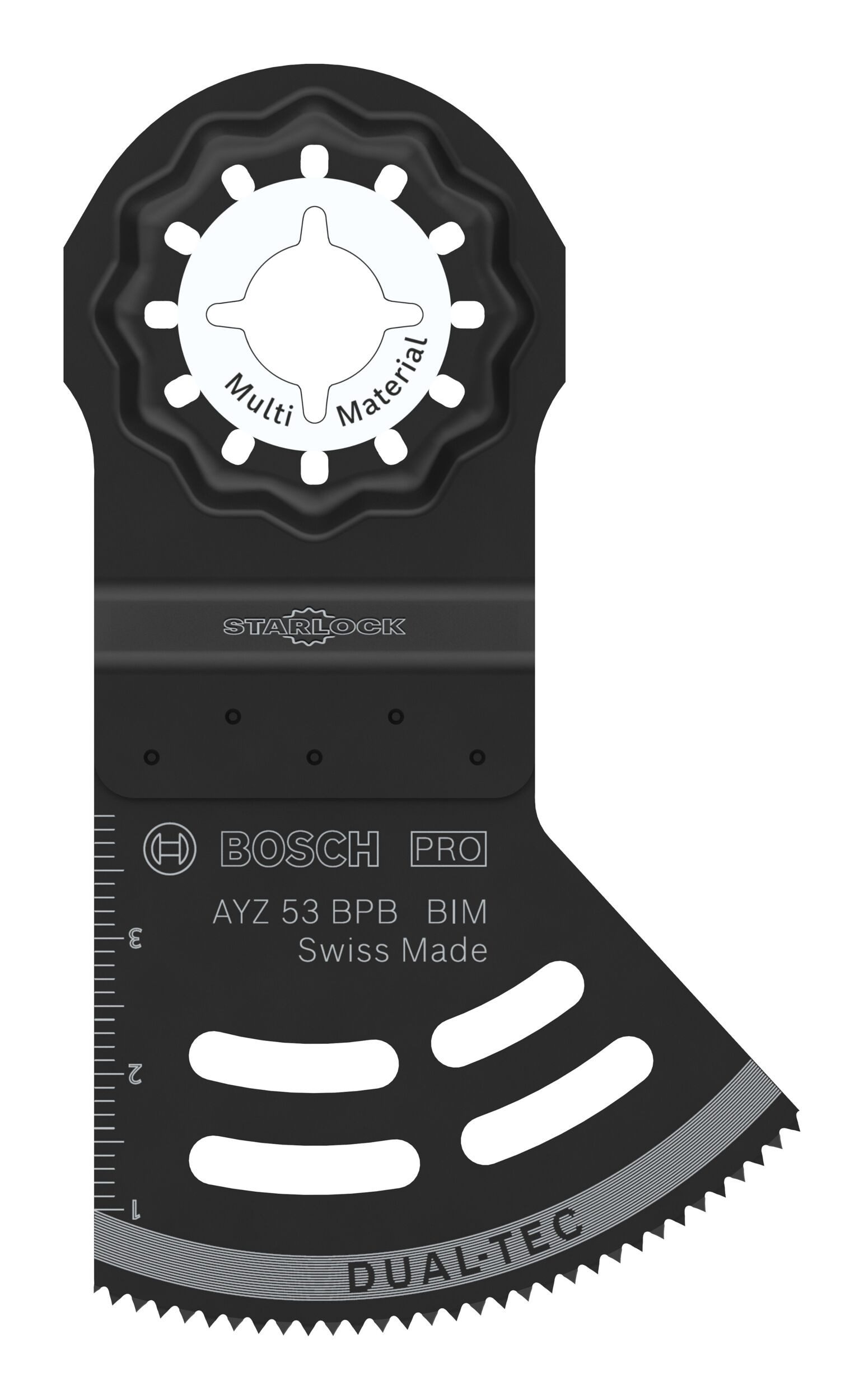 BOSCH Tauchsägeblatt Pro AYZ (10 Stück), AYZ 53 BPB für Multifunktionswerkzeuge, 53 x 40 mm - 10er-Pack