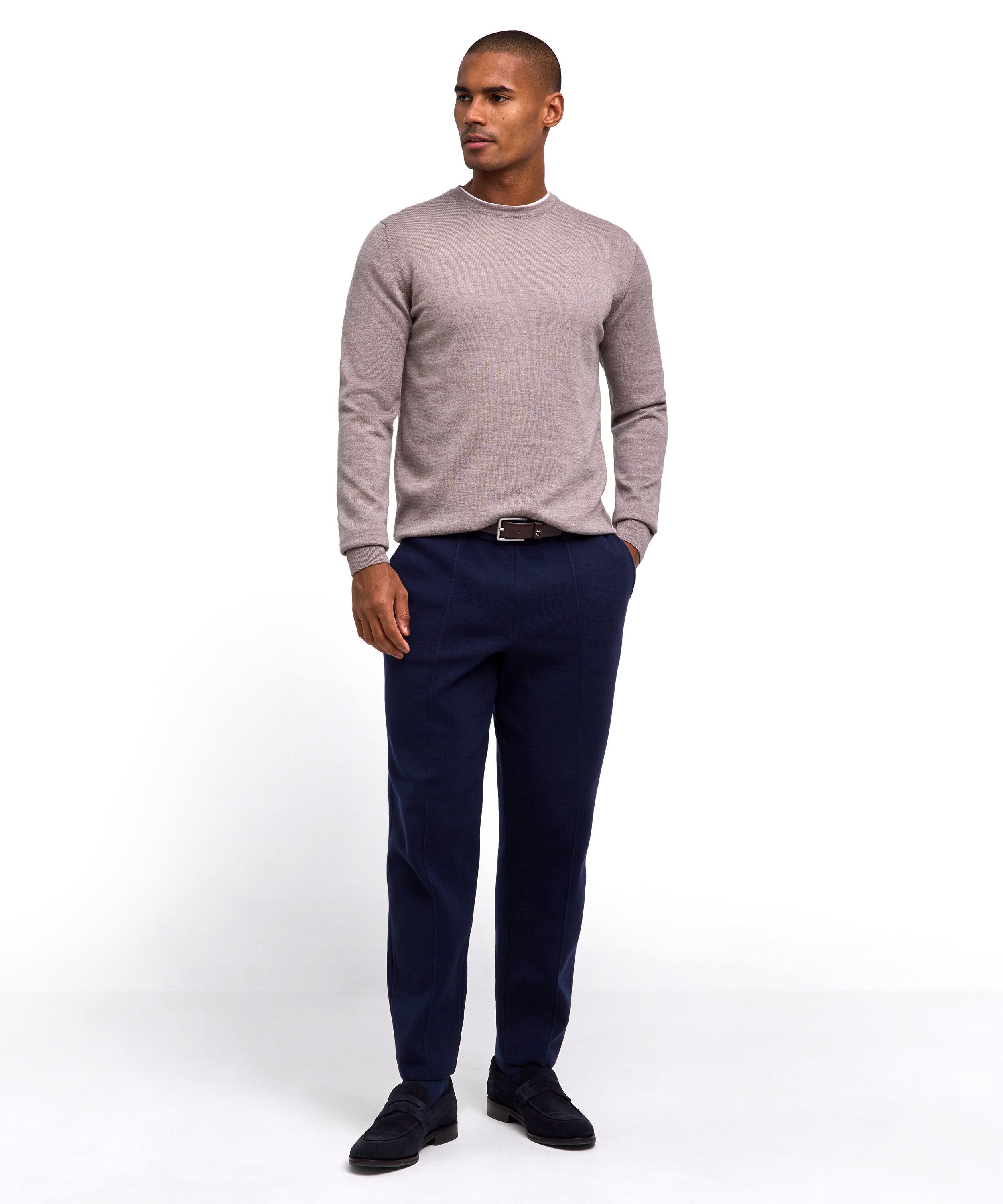 FALKE Strickpullover Pure Merino Wool Pullover (1-tlg) aus reiner, extrafeiner Merinowolle