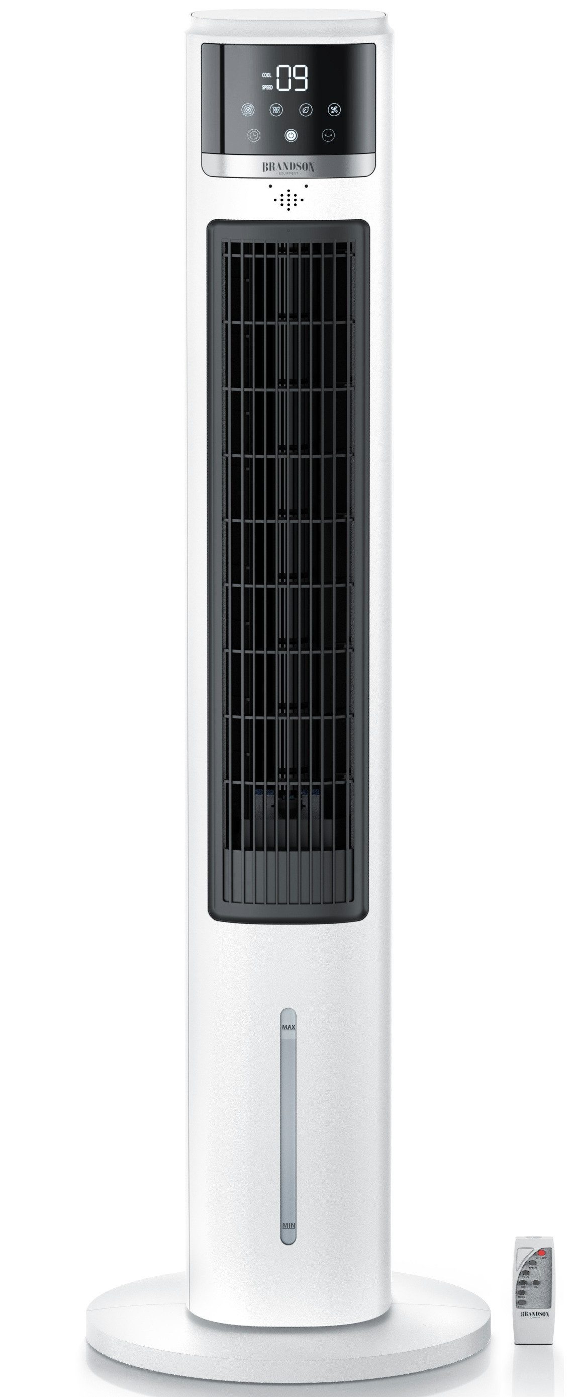 Brandson Ventilatorkombigerät Mobiler Luftkühler, 3,2L Wassertank, Fernbedienung, Luftbefeuchter, NTV Sieger 2026 Verdunstungskühler 9 Stufen, Oszillation, Ion-Funktion