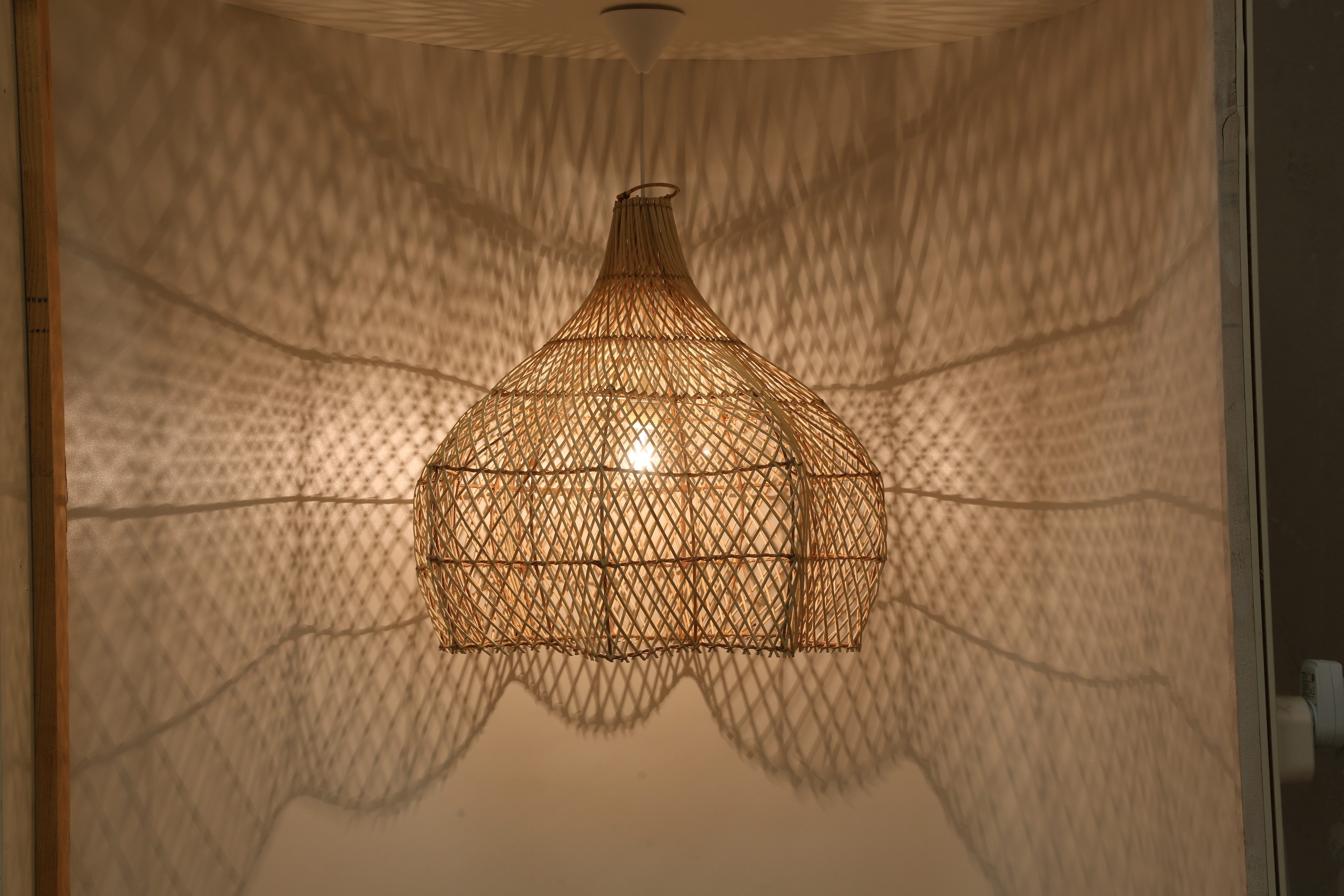Casa Moro Pendelleuchte Rattan Lampe Manohara Deckenleuchte, ohne Leuchtmit günstig online kaufen
