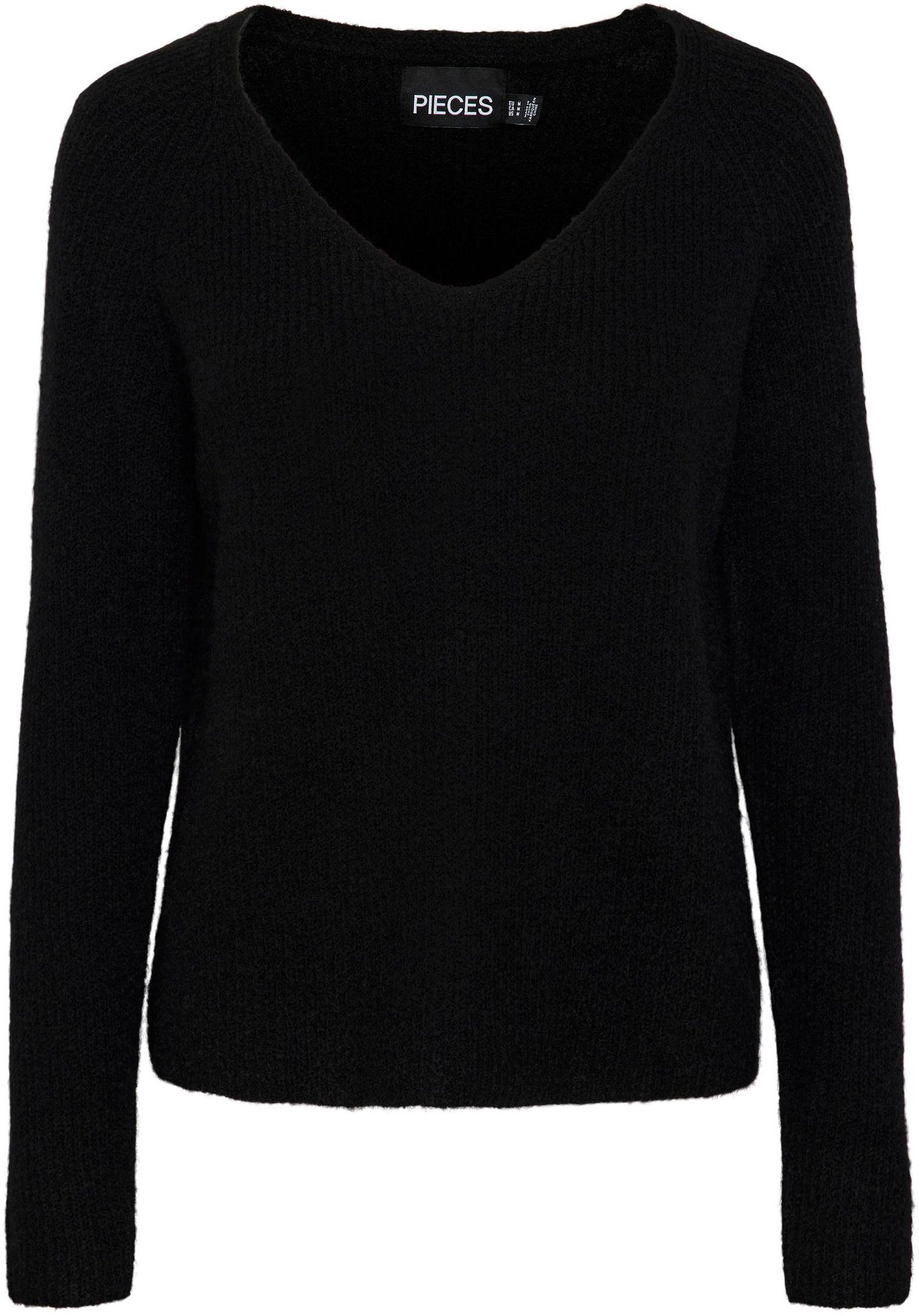 V-Ausschnitt-Pullover PCELLEN LS V-NECK KNIT NOOS BC