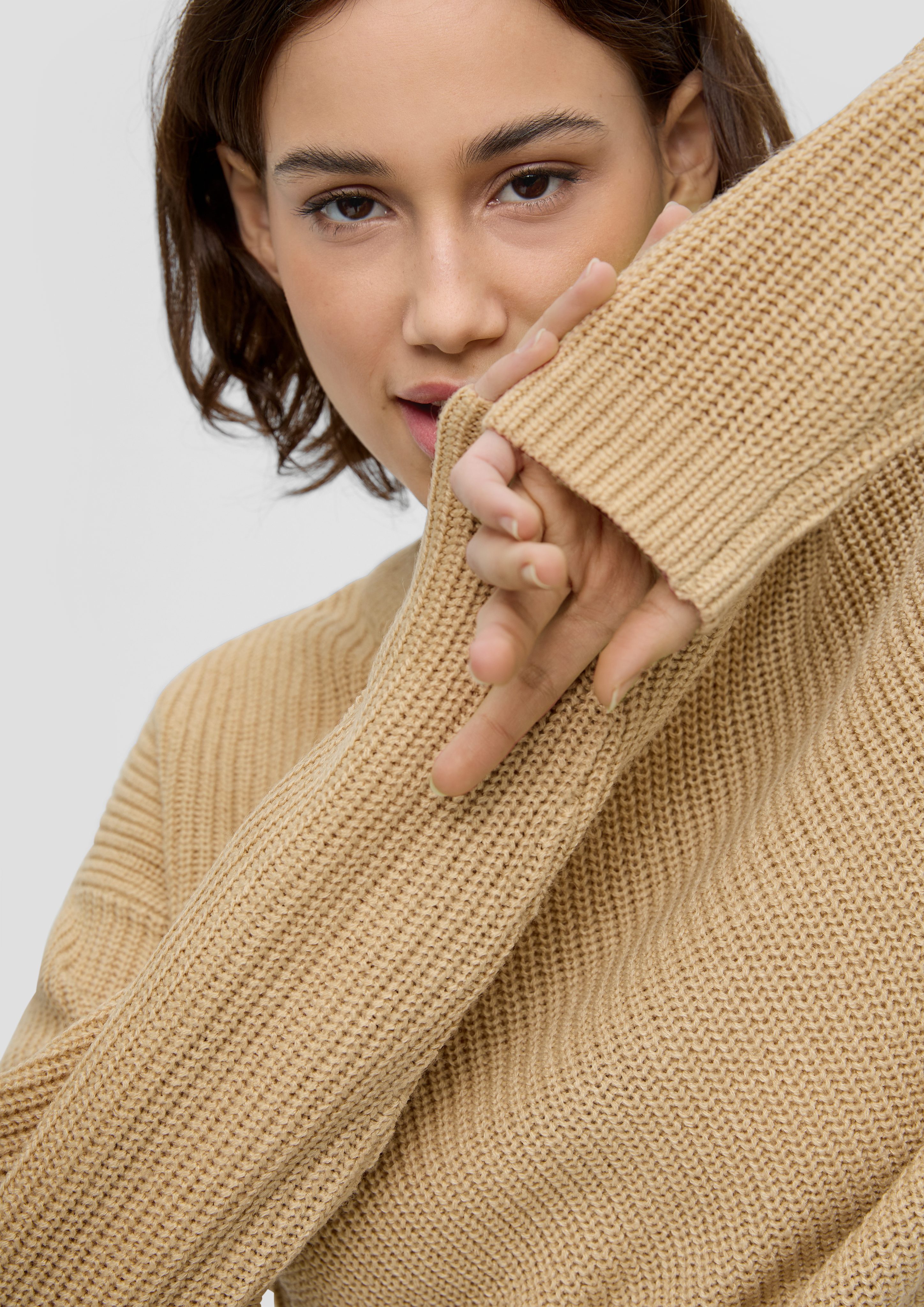 QS Strickpullover Leichter Sommerstrickpullover im Relaxed günstig online kaufen