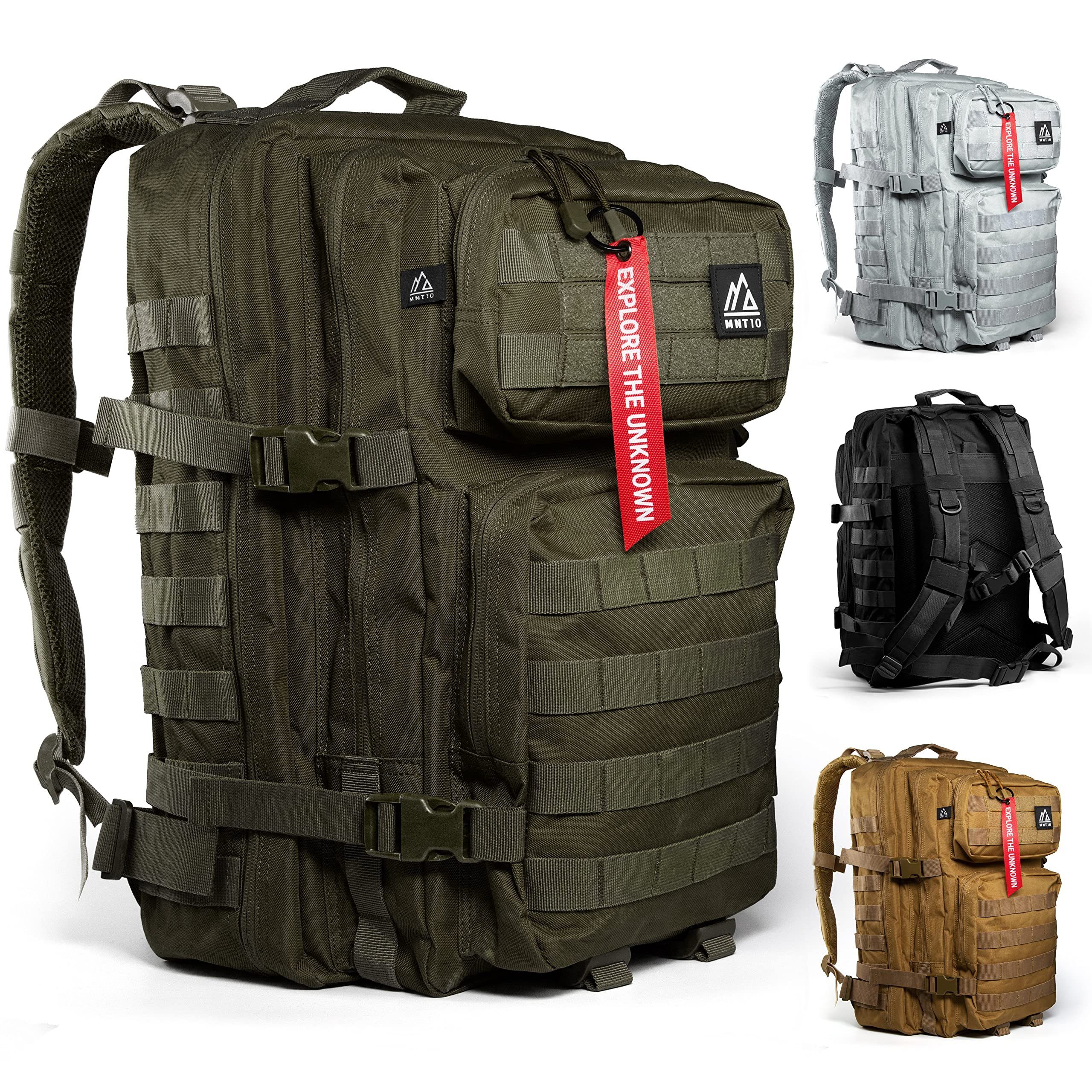 MNT10 Wanderrucksack Taktischer Outdoor Rucksack 28L & 40L I Army Backpack für Reisen, Taktischer Rucksack Herren, Damen I US Cooper Rucksack
