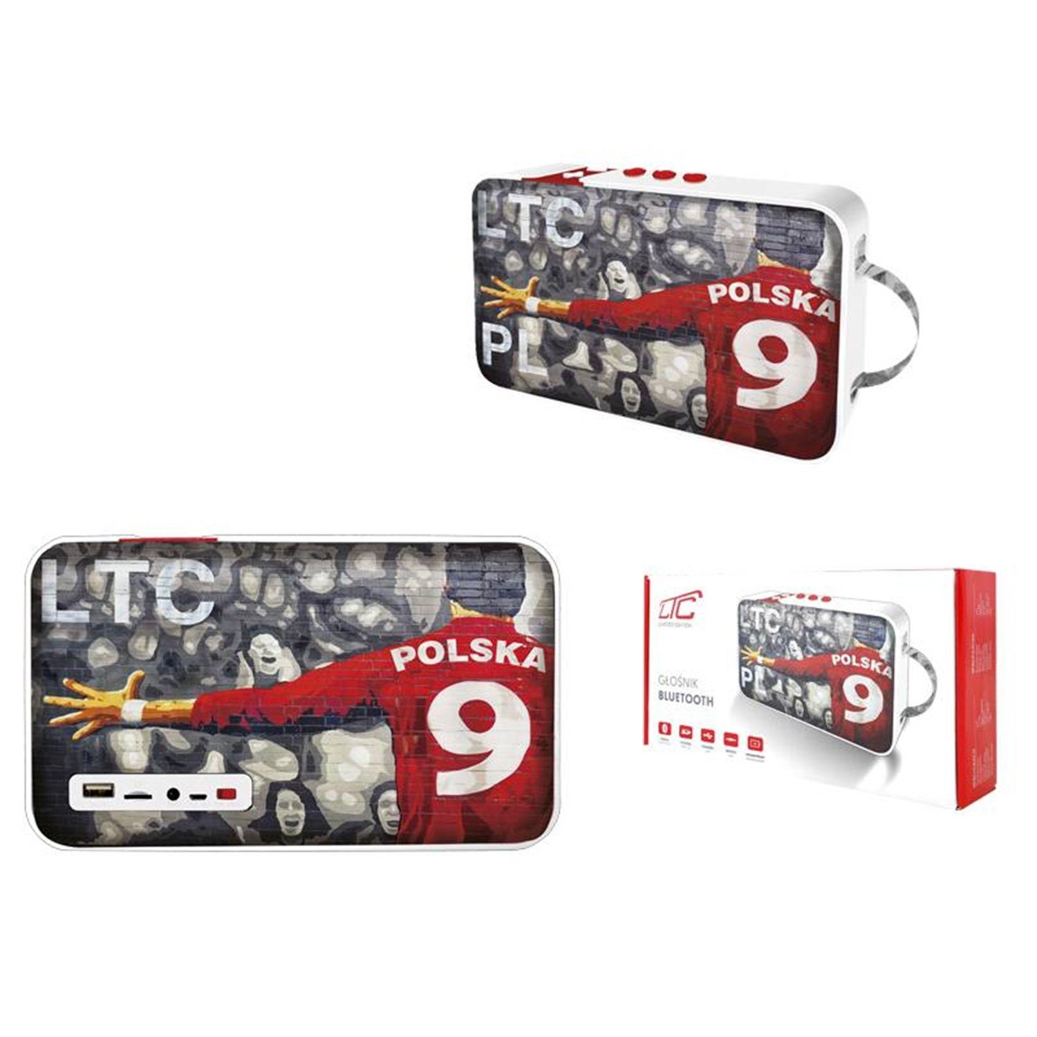 LTC LXPL2018 Bluetooth-Lautsprecher (Bluetooth, USB Drahtloser Lautsprecher 2 x 5W Poland)