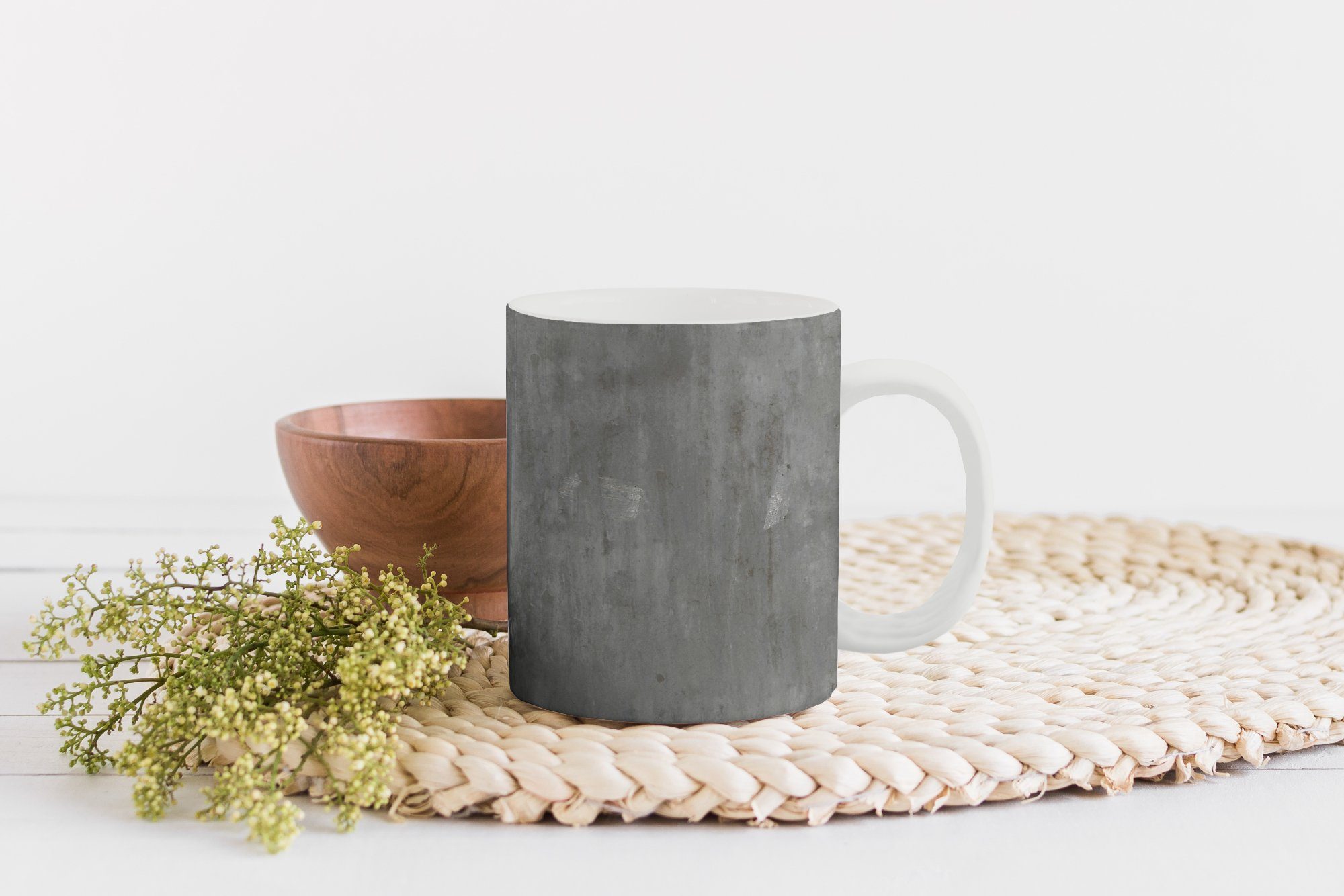 - Teetasse, Teetasse, Beton Tasse Keramik, MuchoWow Muster, - Rost Kaffeetassen, Becher, Geschenk