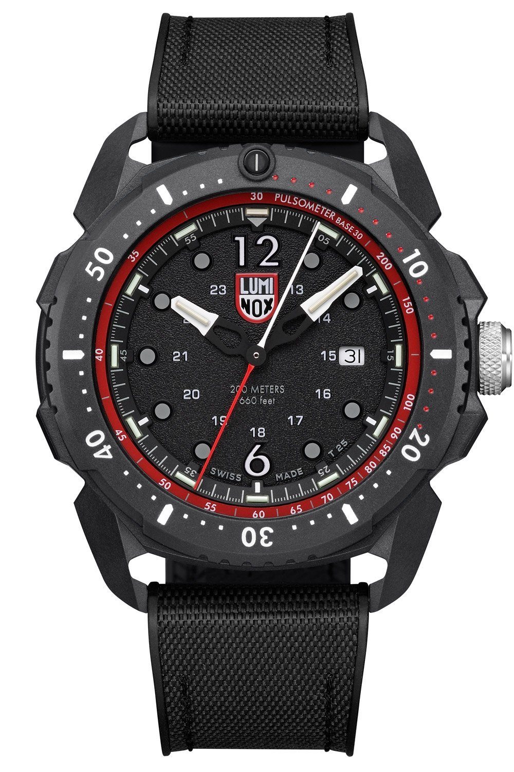 Luminox Quarzuhr Arctic Schwarz/Rot Ice-SAR