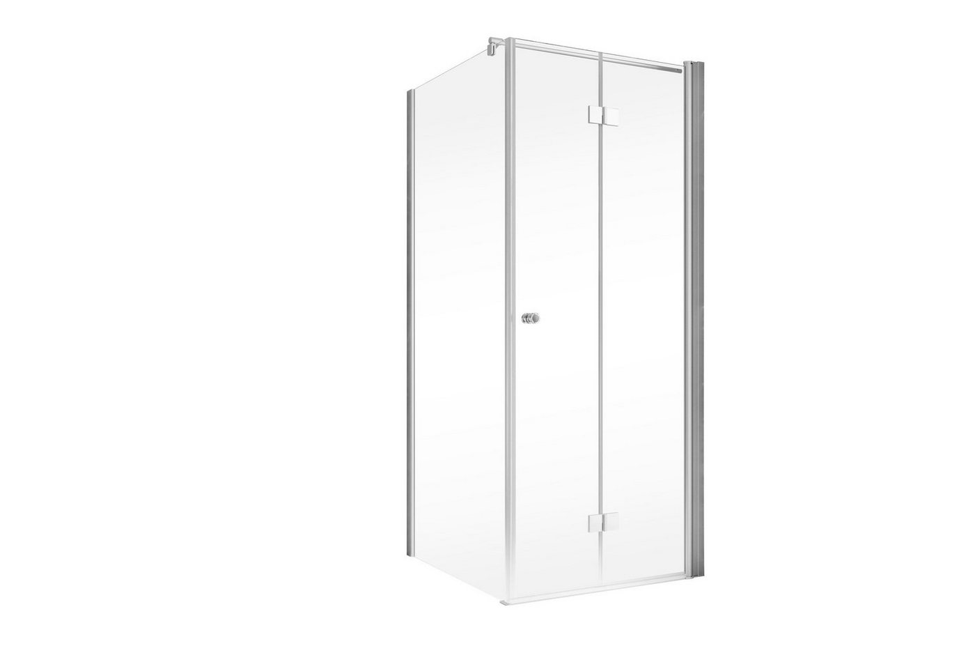 Thumbnail - Schulte Eckdusche Garant 2.0 Höhe: 200 cm, BxT: 90x90 cm, 6 mm Sicherheitsglas, Drehfalttür mit Seitenwand, inkl. Heb-Se...