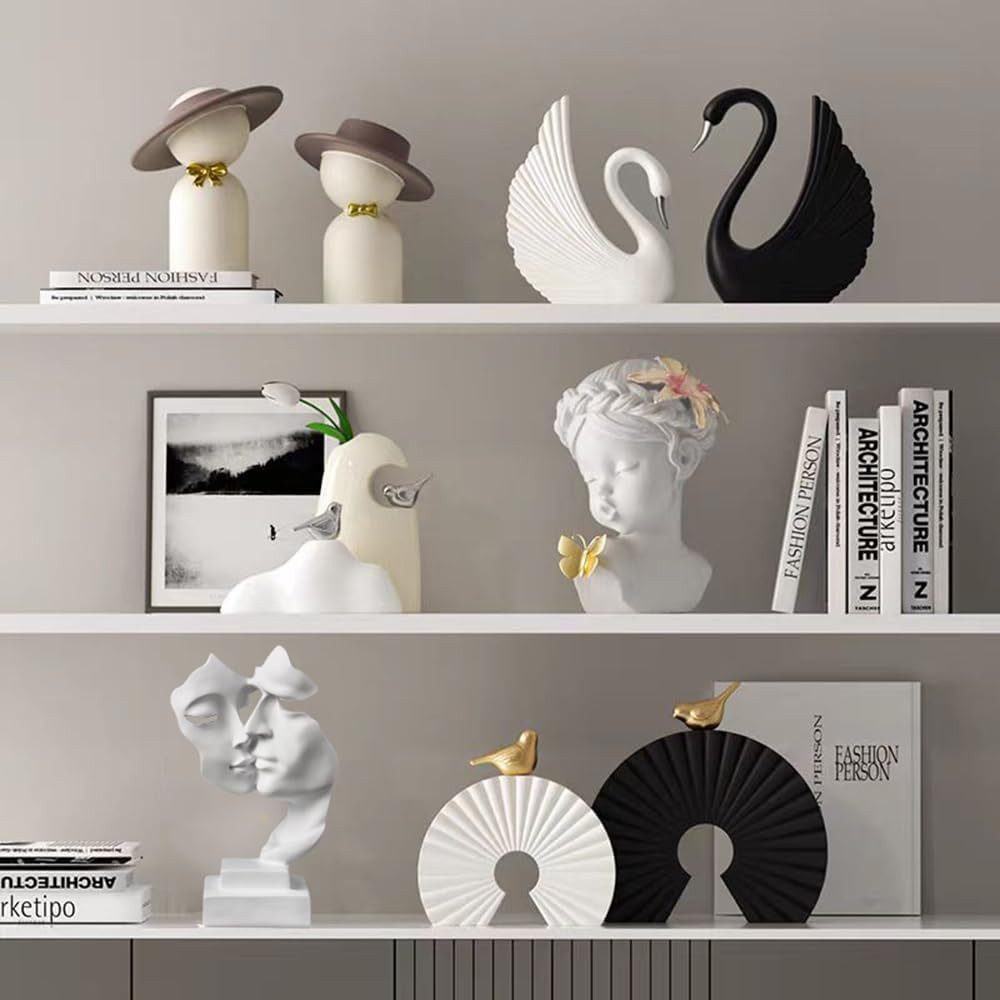 LIANNA Dekofigur Dekofigur Skulptur Deko Abstrakte Kunst Statue Dekoration (Set, 3 St., Wohnzimmer Büro Bar Café Eingang Statuen Und Skulpturen), Wohnzimmer Büro Bar Café Eingang Statuen Und Skulpturen