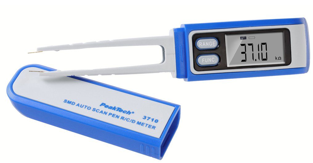 PeakTech Multimeter PeakTech P 60mF, Counts ~60MOhm 6.000 Stiftmessgerät ~ (1 SMD- ~ 3710: St)