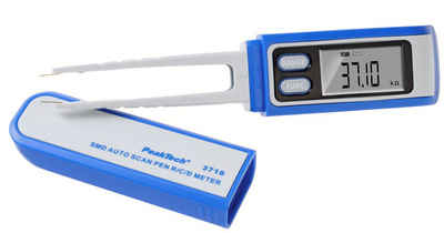 PeakTech Multimeter PeakTech P 3710: SMD- Stiftmessgerät ~ 6.000 Counts ~60MOhm ~ 60mF, (1 St)