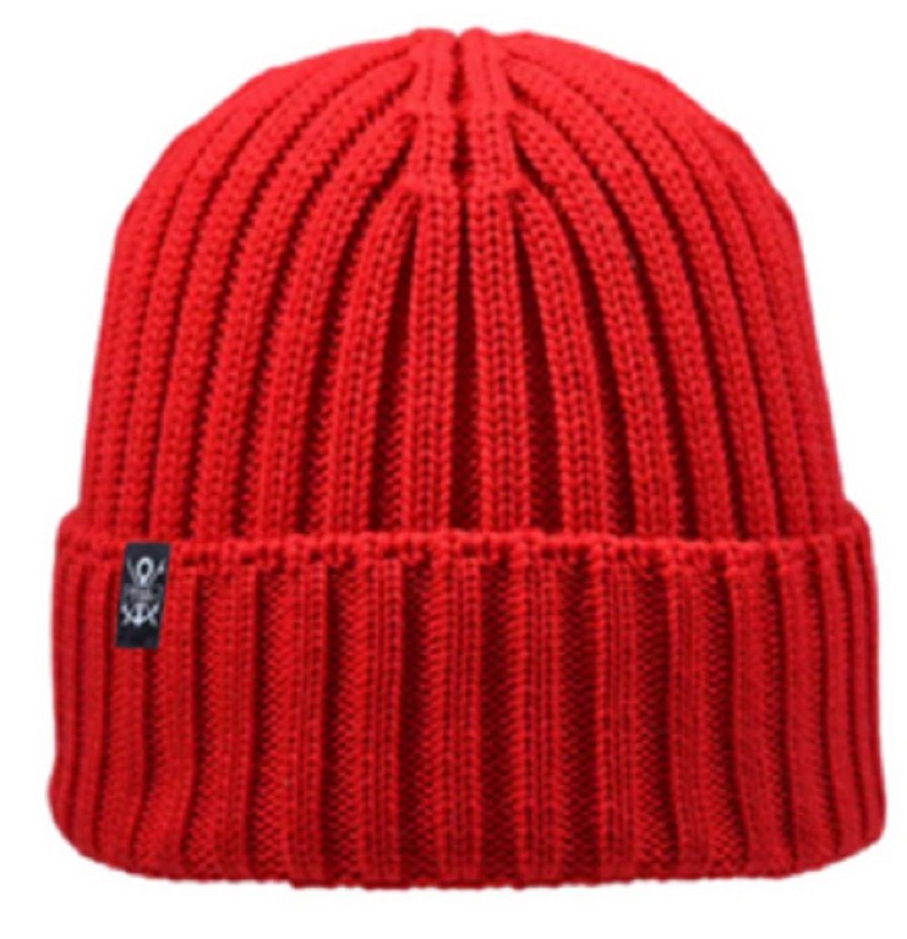 Mea das Ding Strickmütze Mea Mütze Stockholm aus 100 % Schurwolle (Merinowolle) tolle Farben Rot