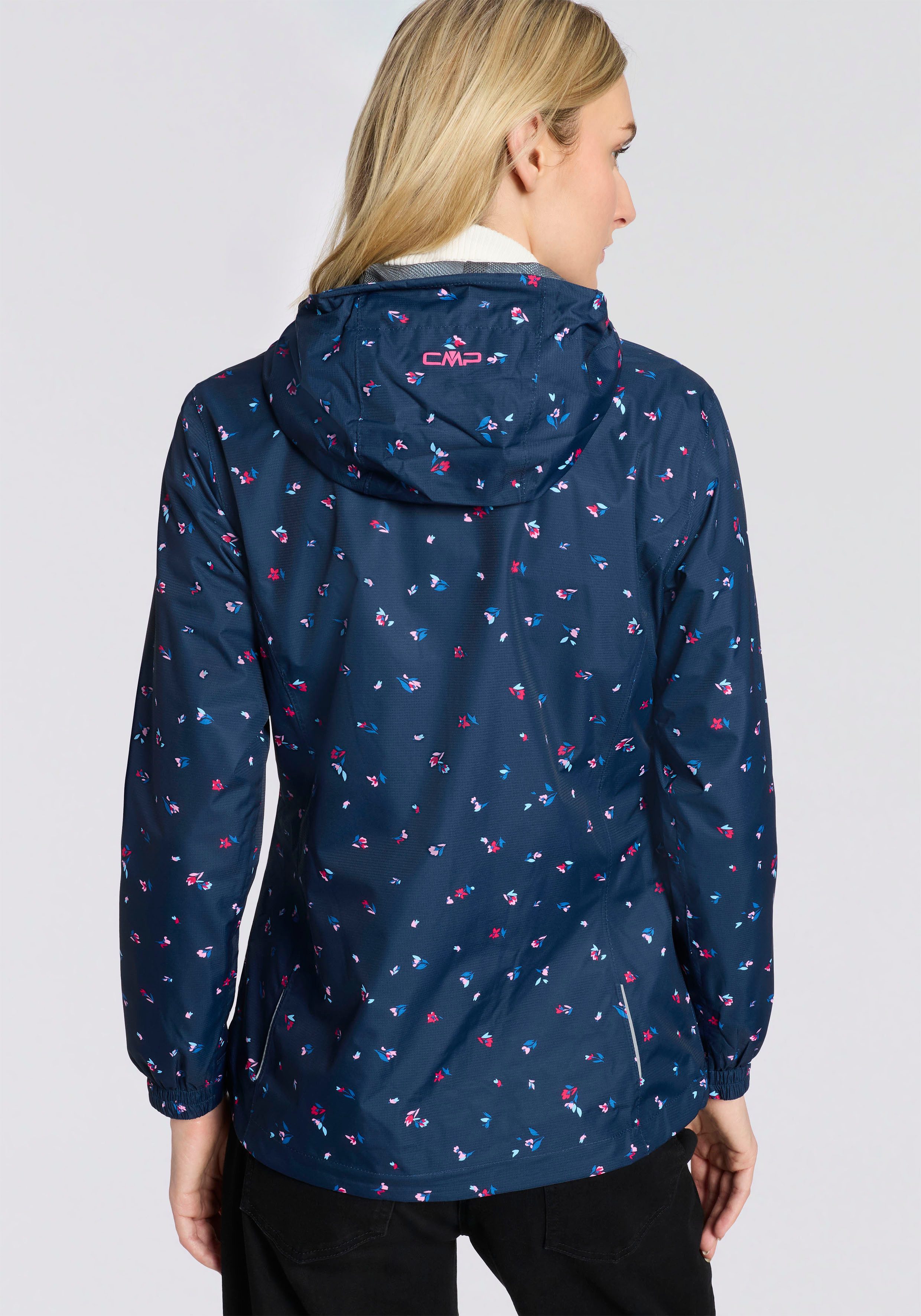 CMP Regenjacke Übergangsjacke, mit dezenten Reflektordetails