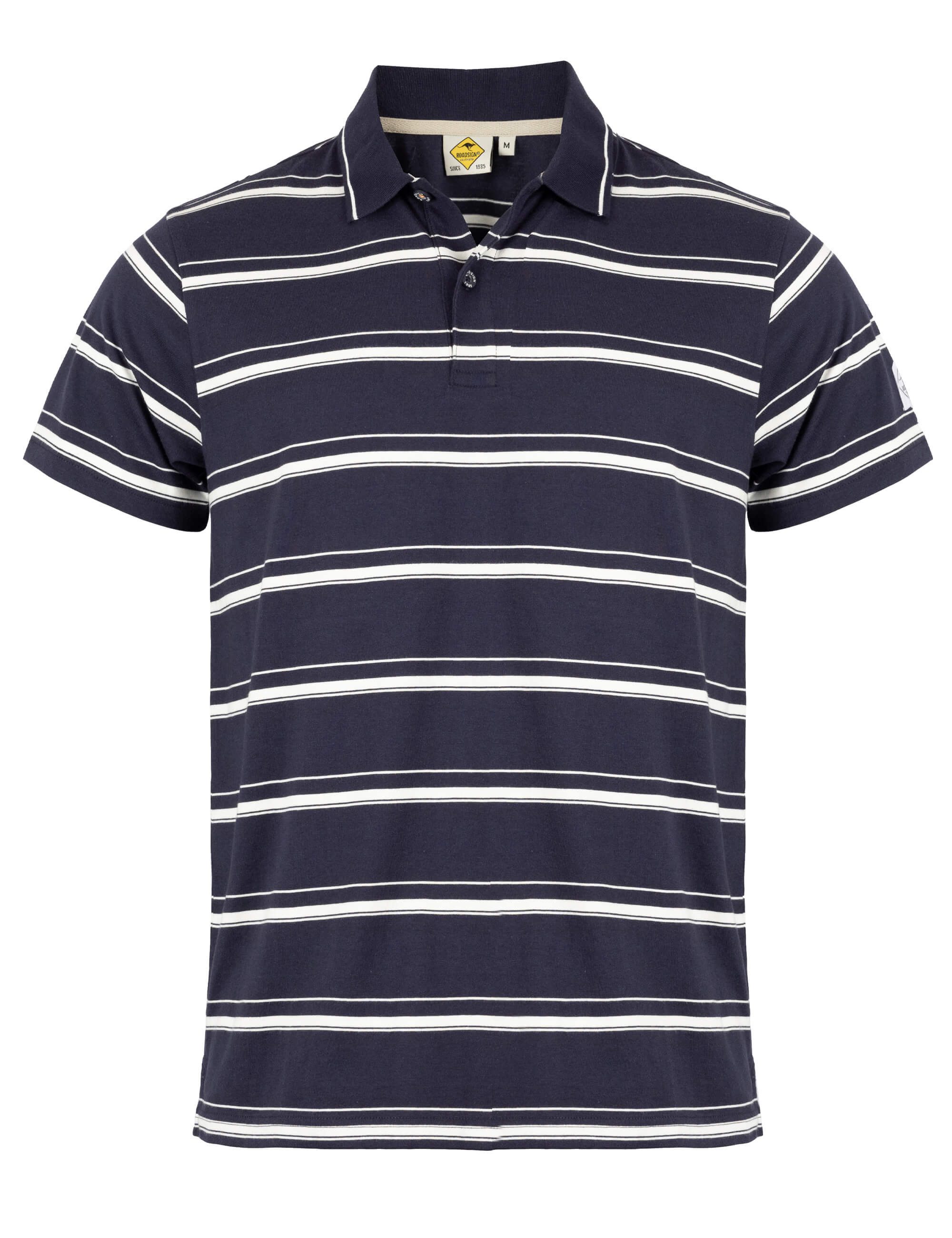 ROADSIGN australia Poloshirt Harbor Stripe (1, 1-tlg., 1) gestreiftes Poloshirt aus Baumwolle, klassisch sportlicher Look