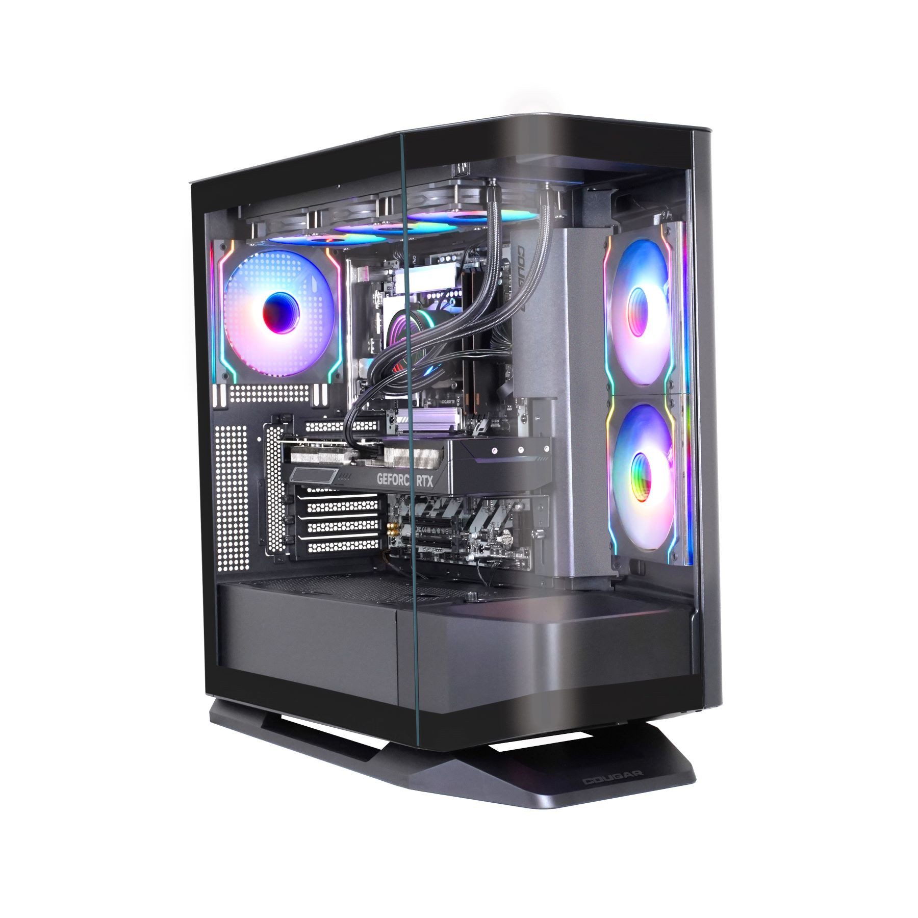 Cougar FV270 BK 7497 Gaming-PC (Intel® Core™ Ultra 9 285K, RTX 5080, 32 GB RAM, 1000 GB SSD, Wasserkühlung, Windows 11, DDR5 RAM)