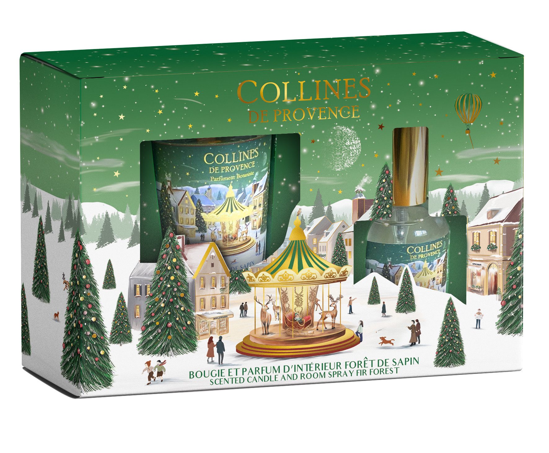 Collines de Provence Duftkerze + Raumspray Tannenwald (1-tlg)