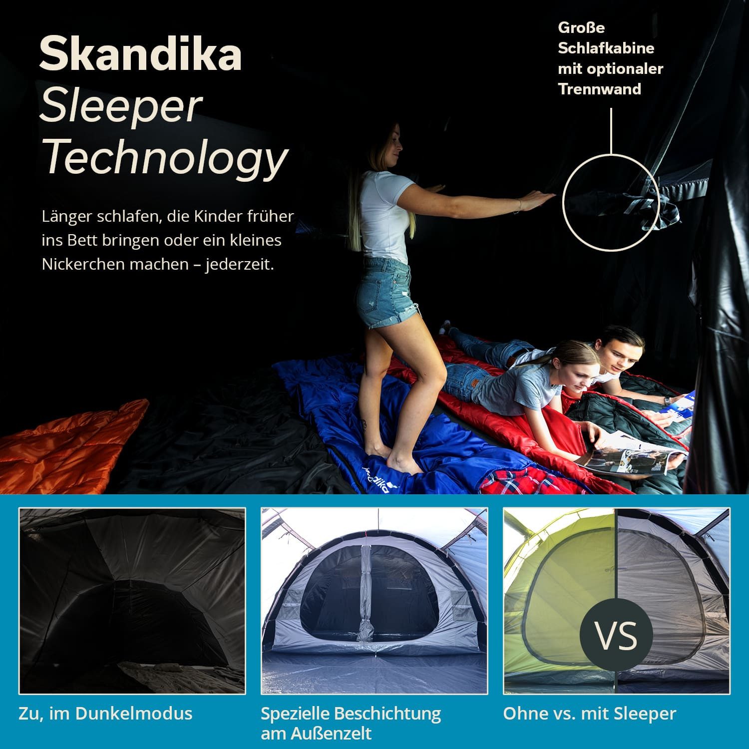 Skandika Tunnelzelt Gotland 5 Campingzelt mit günstig online kaufen