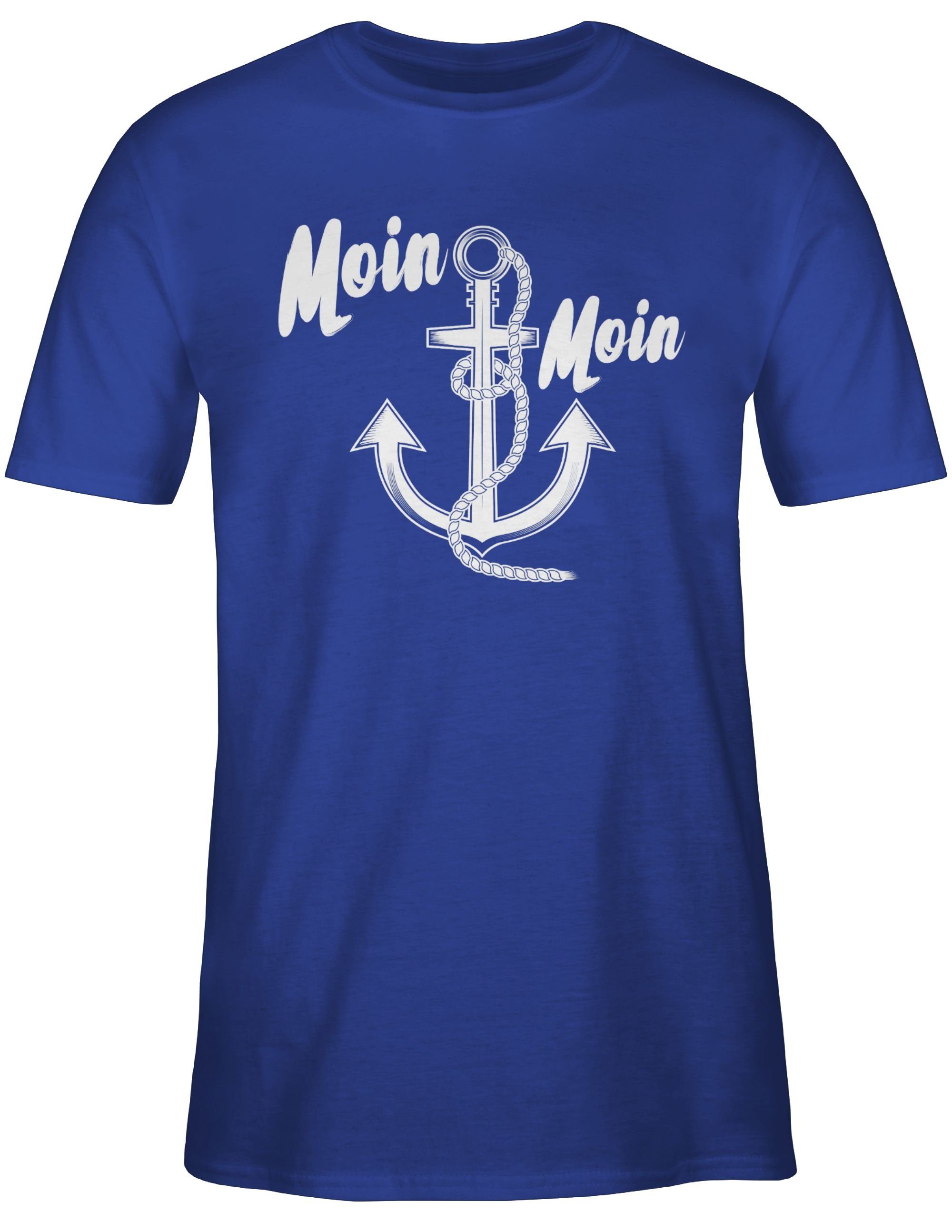Shirtracer T-Shirt Moin Moin Anker Sprüche günstig online kaufen