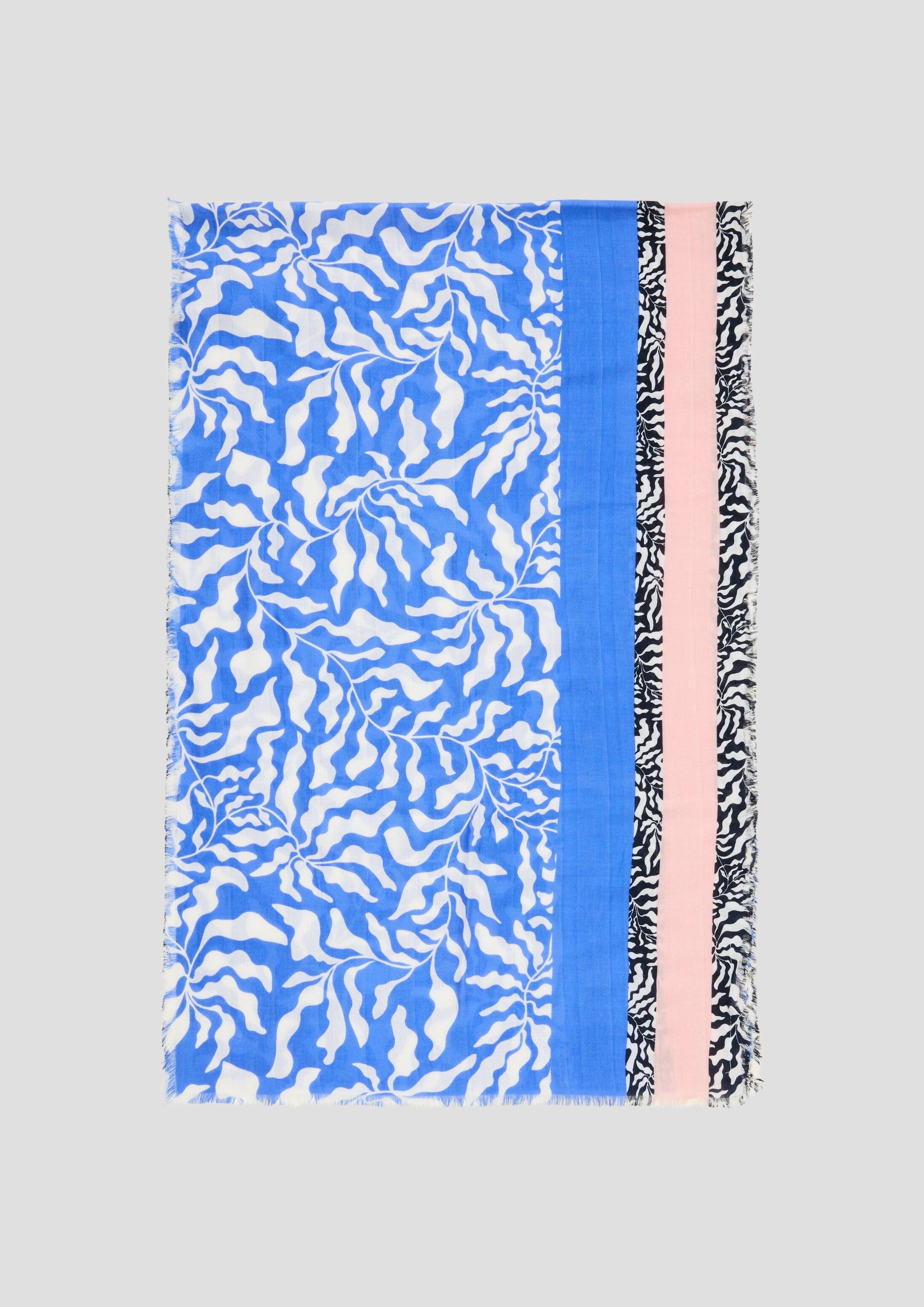 s.Oliver Schal Tuch, Schal mit All-over-Print