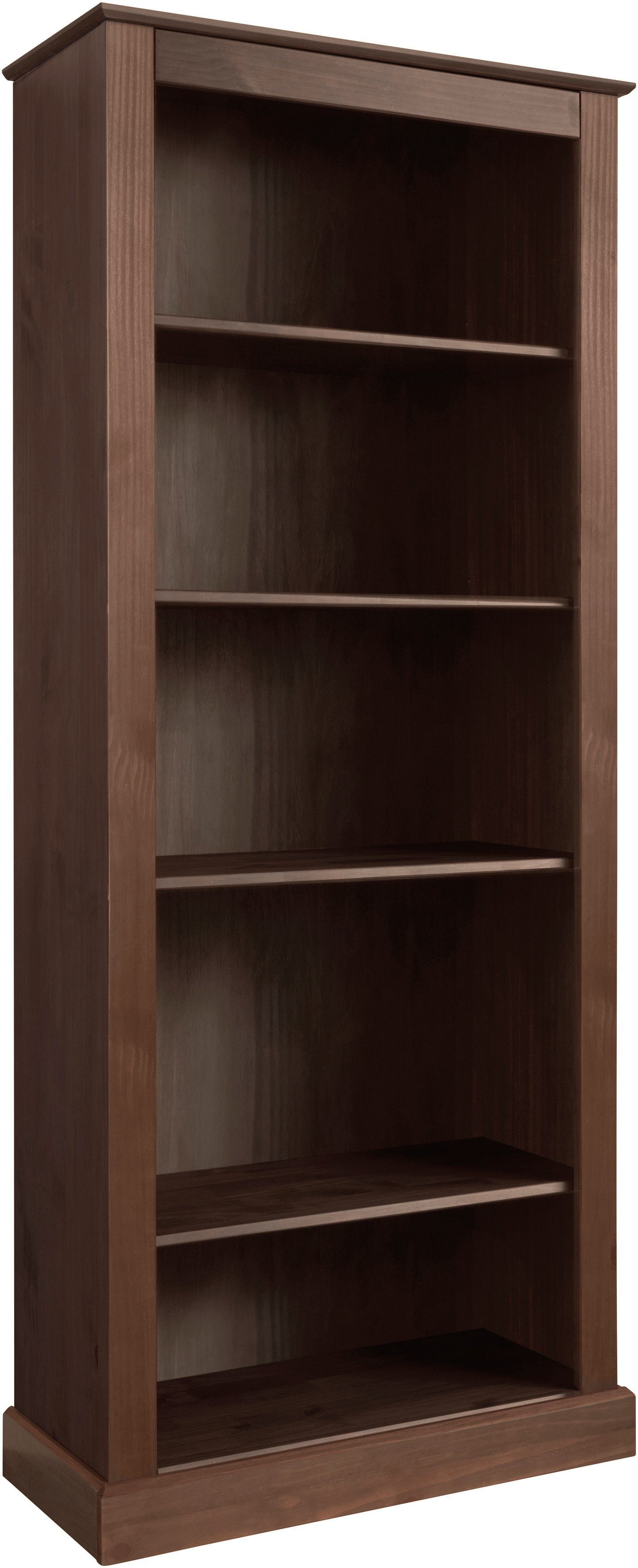 OTTO home Bücherregal Liotta, mit 4 verstellbare Einlegeböden, aus massivem Kiefernholz
