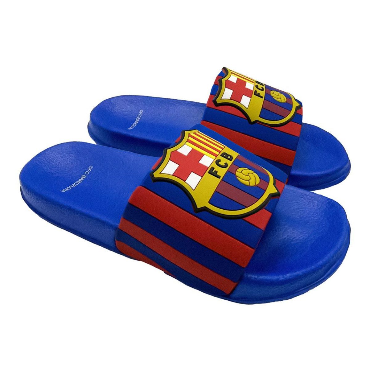 FC Barcelona Kinder Badeschlappen Flip Flops Pool Strand Sandalen Schuhe (Packung)