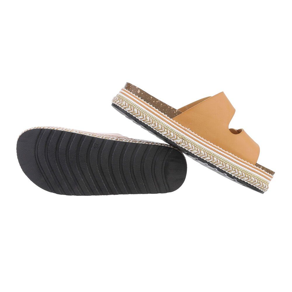 Ital-Design Damen Mules Freizeit Plateausandaletten Flach günstig online kaufen