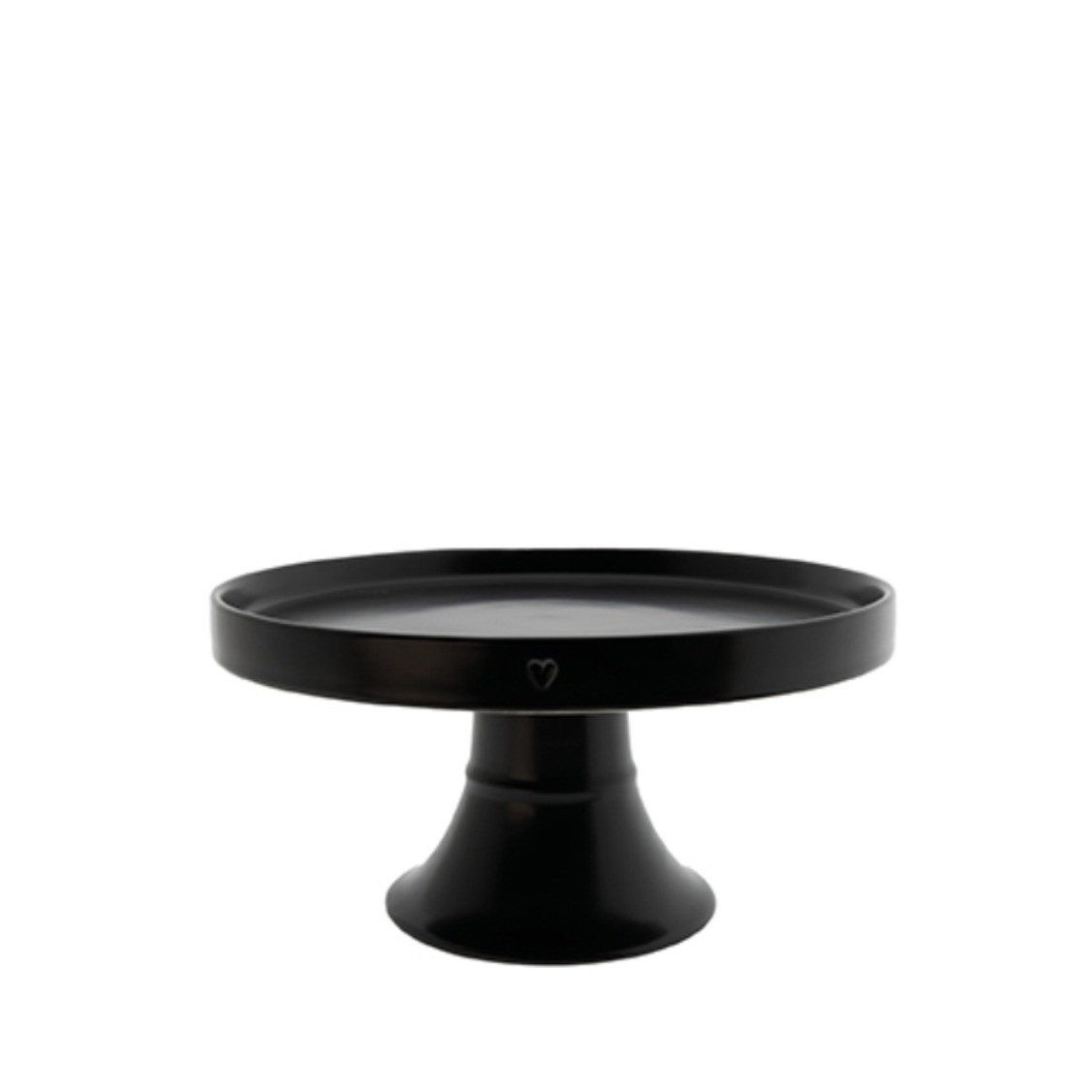 Bastion Collections Tortenplatte Bastion Collections Schwarz mit Herz