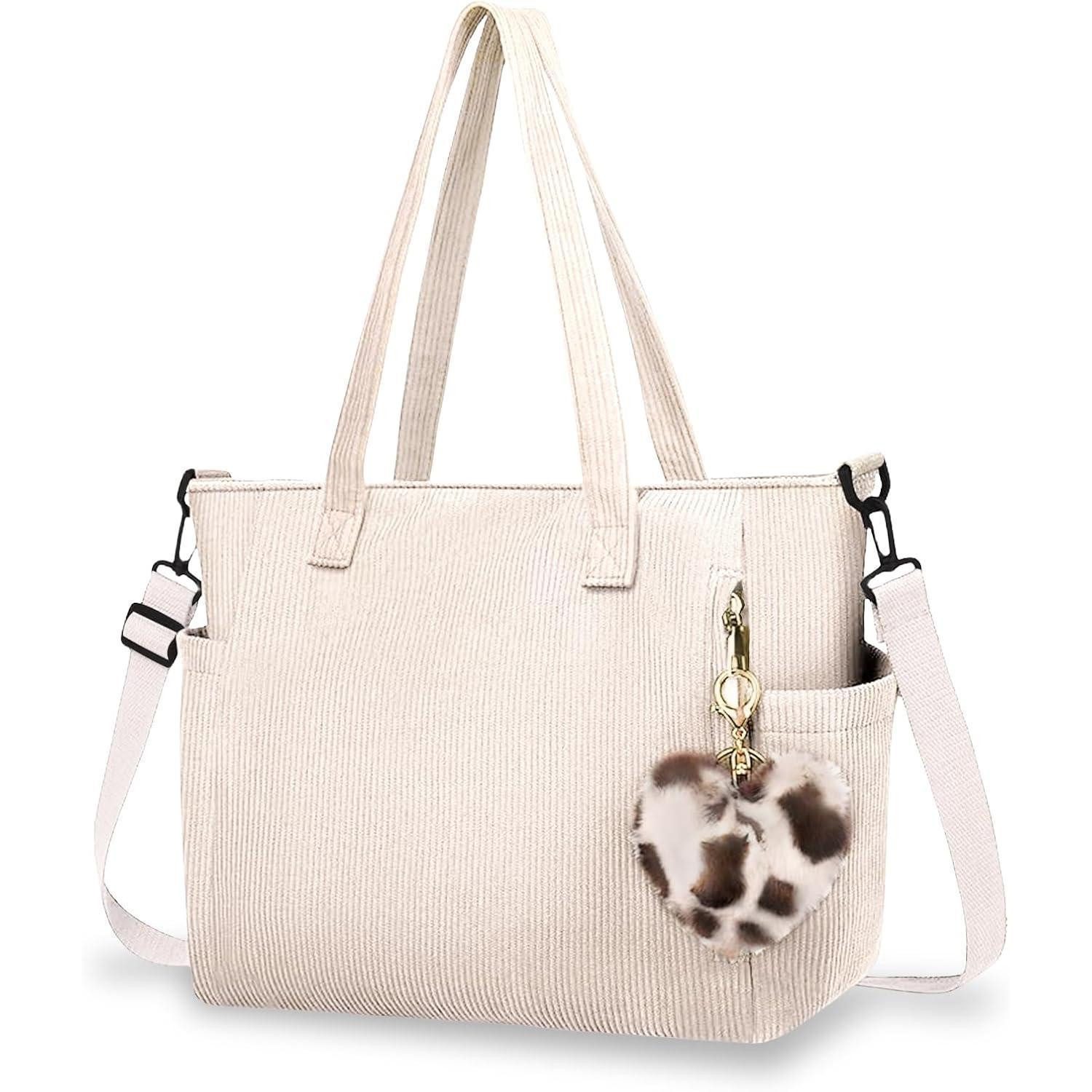 LuxusKollektion Handtasche Damen Kord Handtasche Groß Cord Umhängetasche Re günstig online kaufen