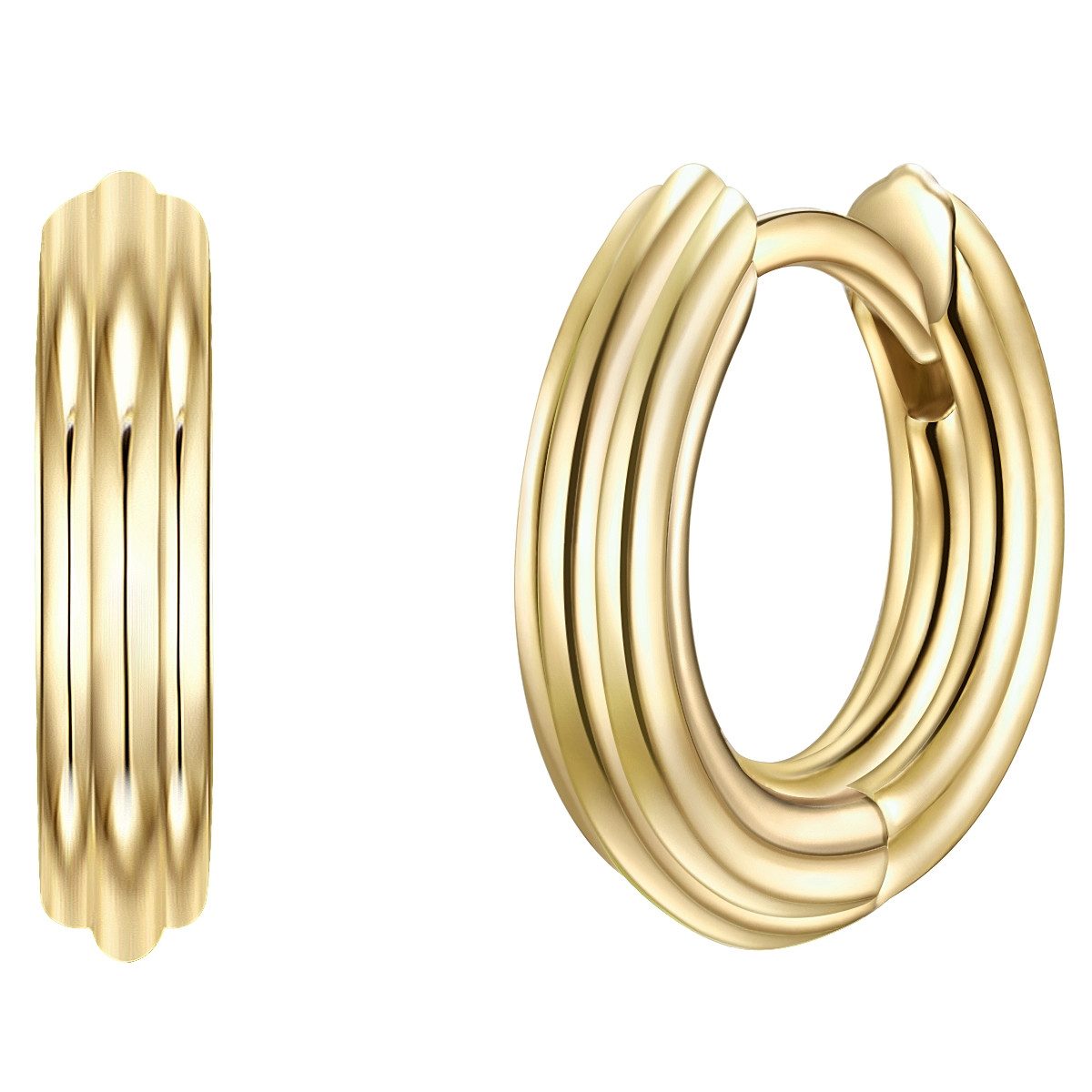 Glanzstücke München Paar Creolen Set: GSM593 (2-tlg), aus Sterling Silber günstig online kaufen