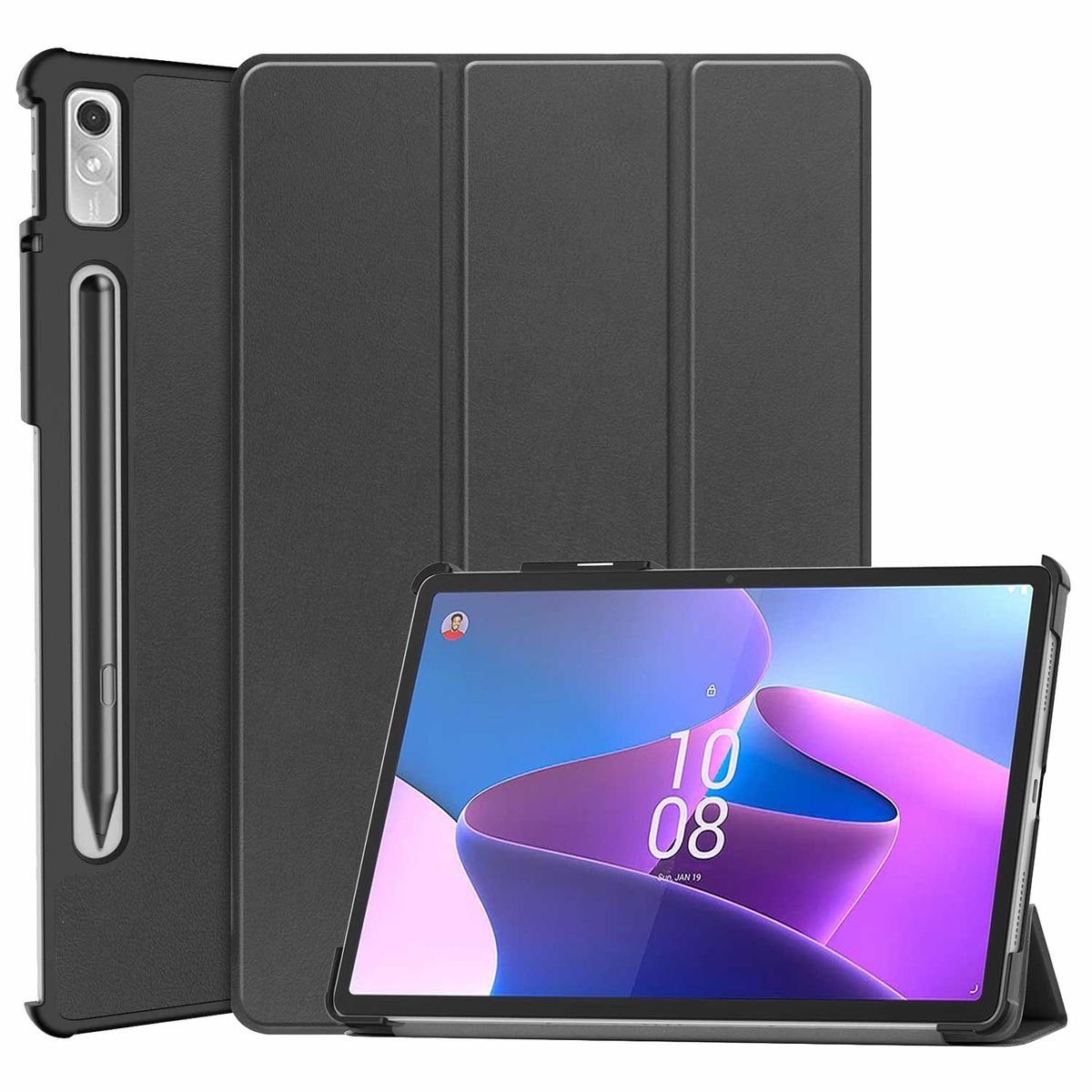 Wigento Tablet-Hülle Für Lenovo Tab P11 Pro 2. Gen 11.2 Zoll Tablet Tasche 3 folt Wake UP Smart Cover Etuis Schutz Case
