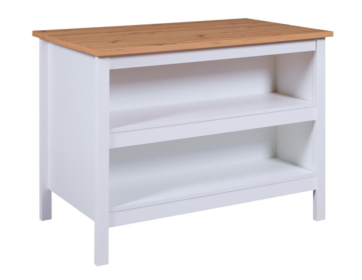 Inter Link Julina Sideboard Küchen-Ø, 2 Ablagen weiß, Artisan
